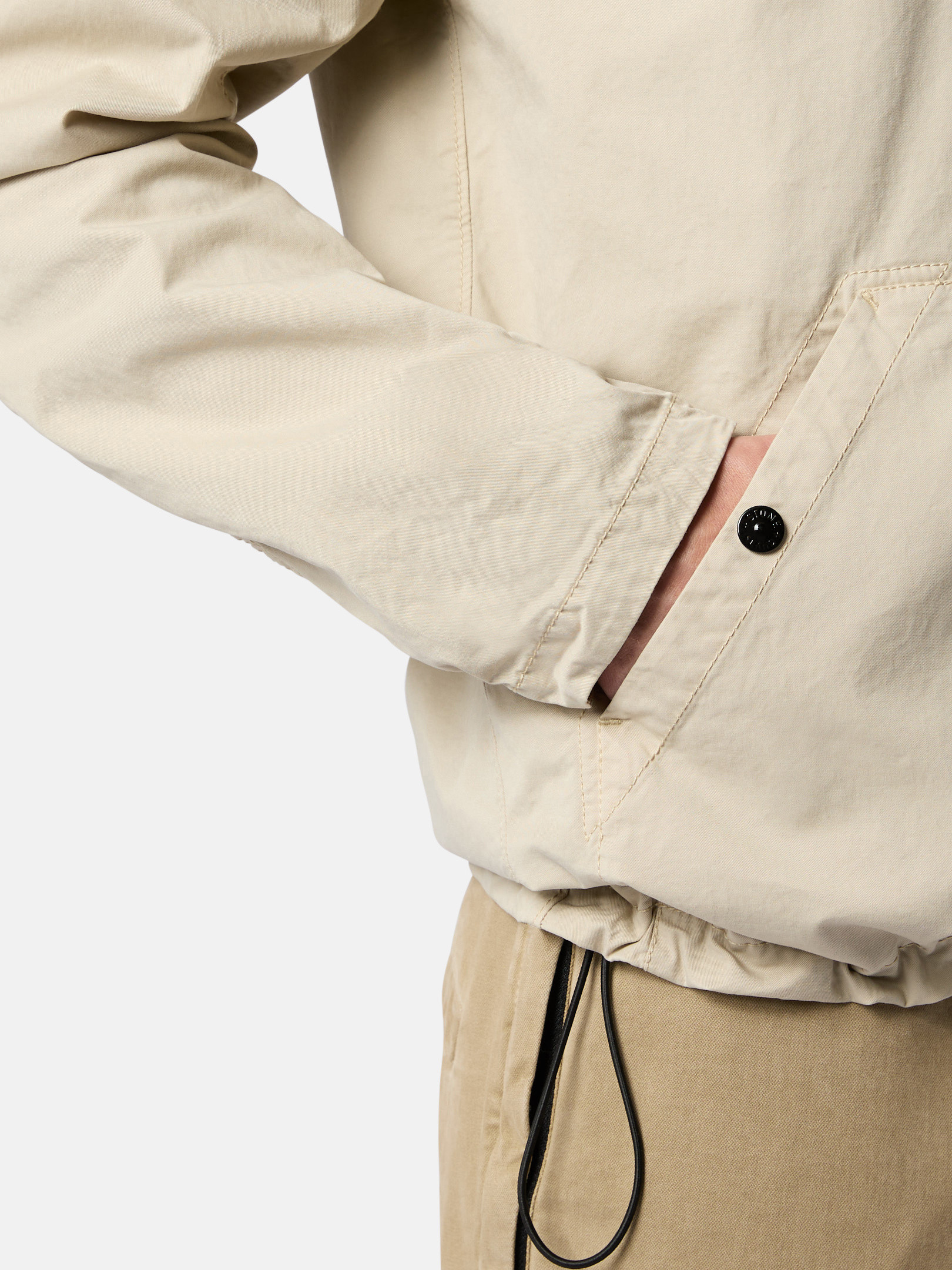 Off White 10110 SUPIMA® COTTON TWILL STRETCH-TC Hooded