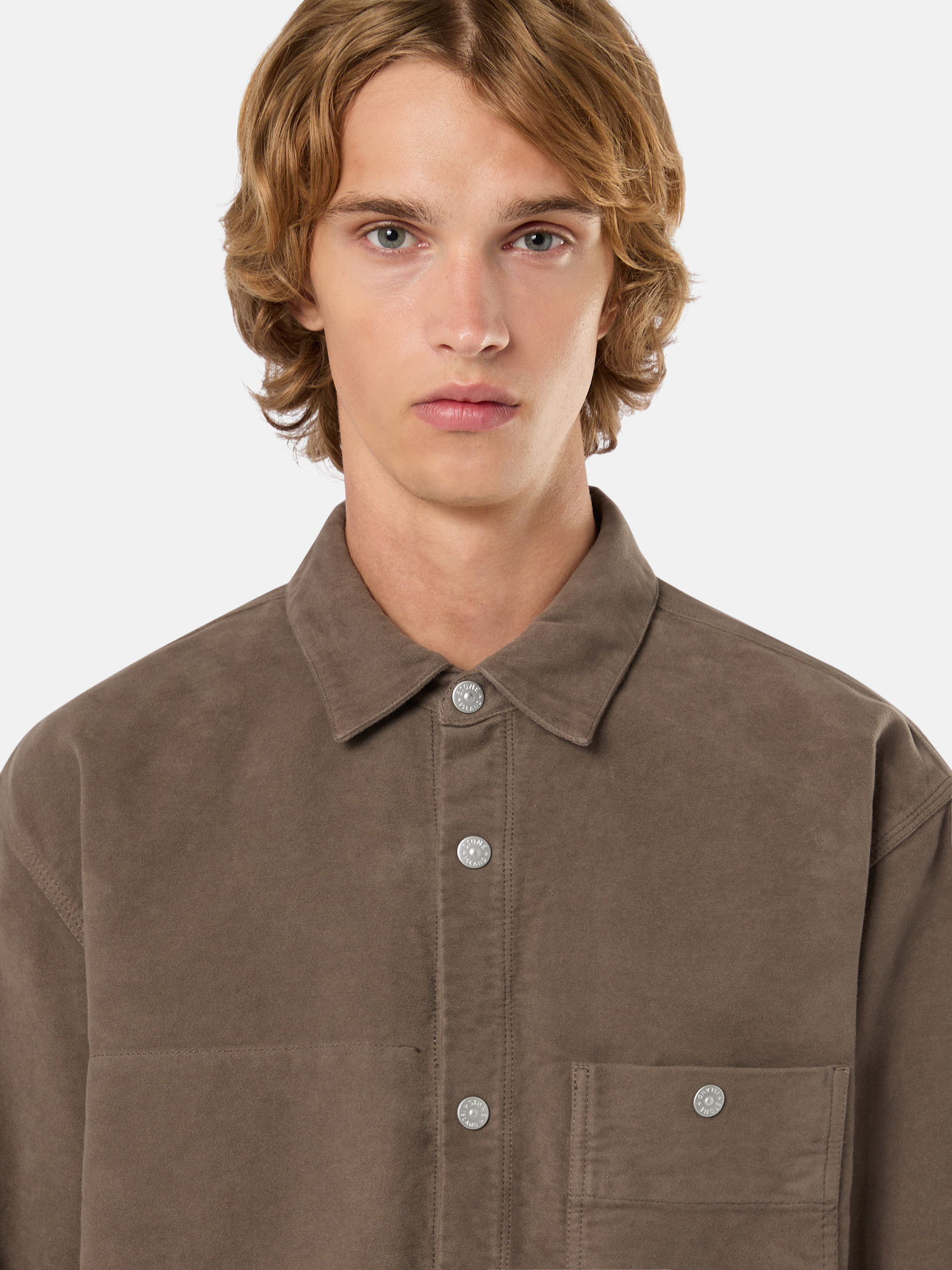 Walnut Brown 109X6 COTTON MOLESKIN_STONE ISLAND MARINA Walnut Brown 109X6 COTTON MOLESKIN_STONE ISLAND MARINA
