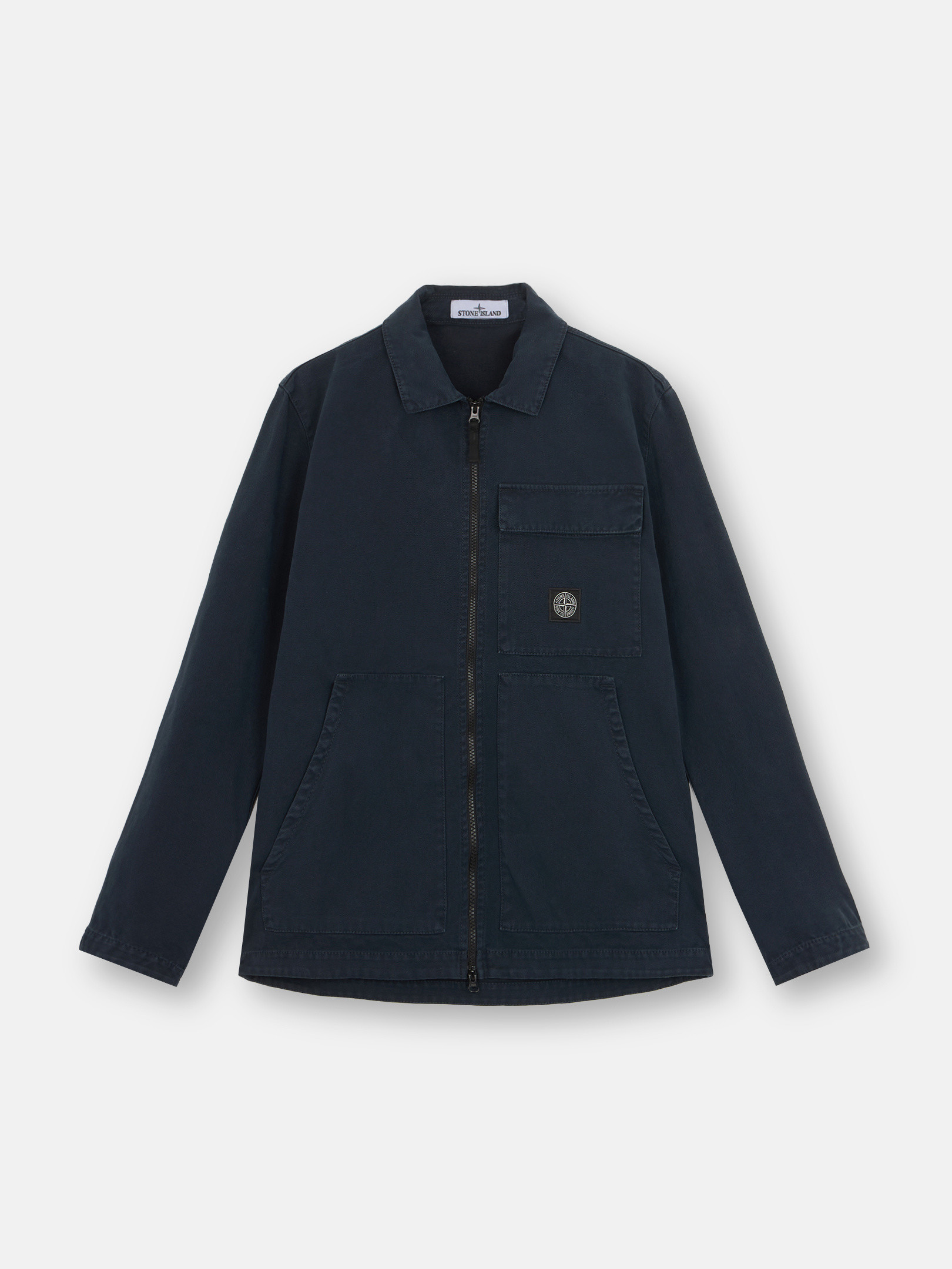 Stone island overshirt marine blue on sale