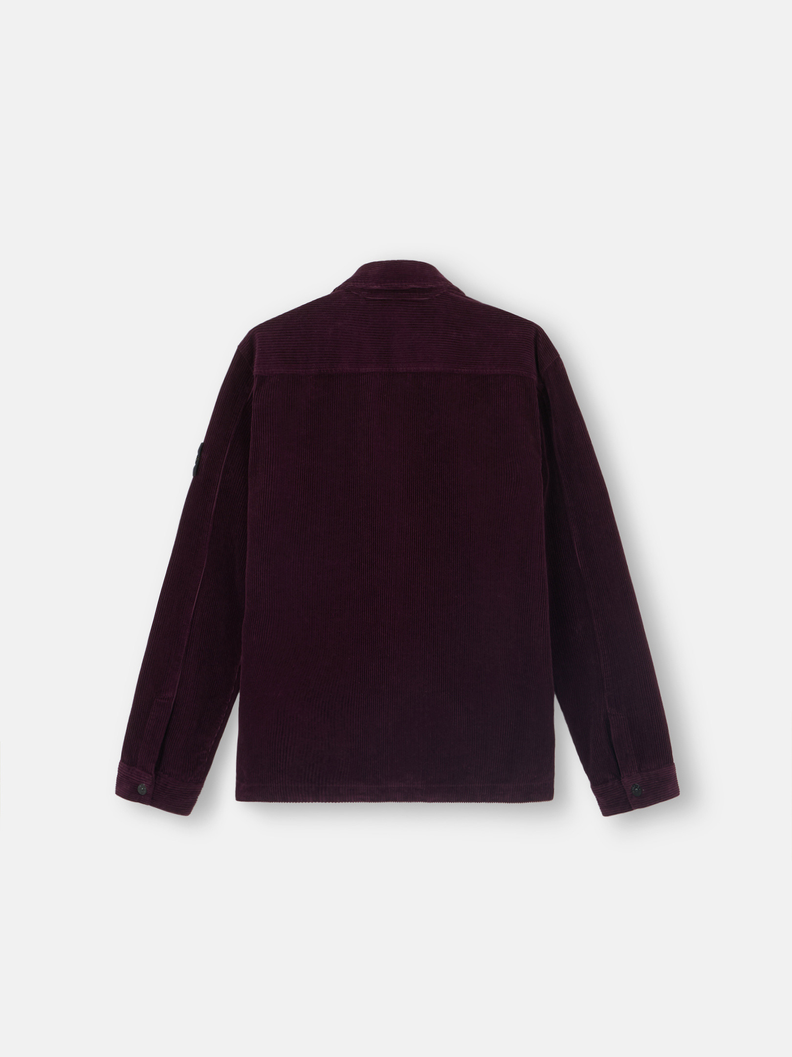 バーガンディー 11604 ORGANIC COTTON CORDUROY 800 オーバーシャツ ファスナー開閉 | Stone Island JP