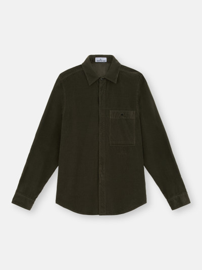 Corduroy shirt stone island on sale