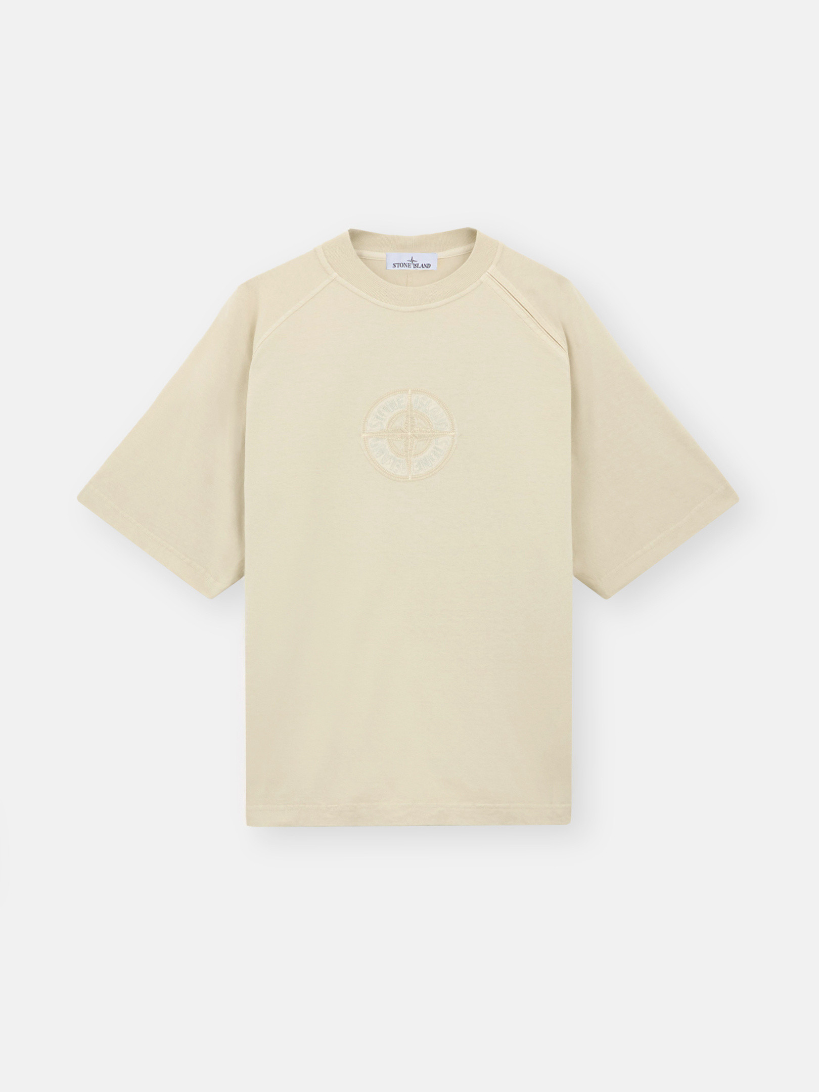 Stone Island 201M1 20 1 Organic Cotton Jersey Polos T shirts Man Off White Size S