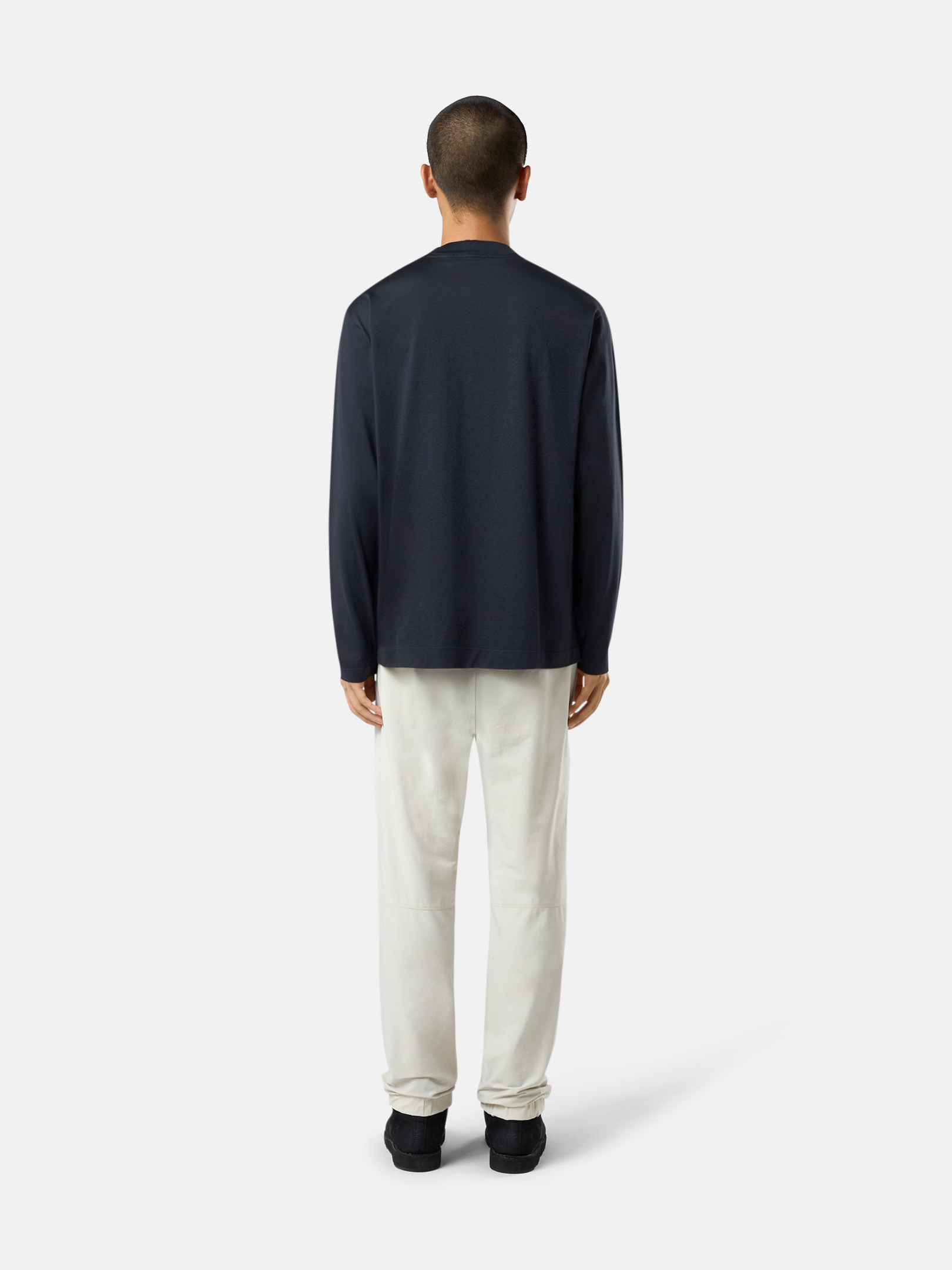 マリンブルー 211G3 60/2 MERCERIZED COTTON JERSEY_STONE