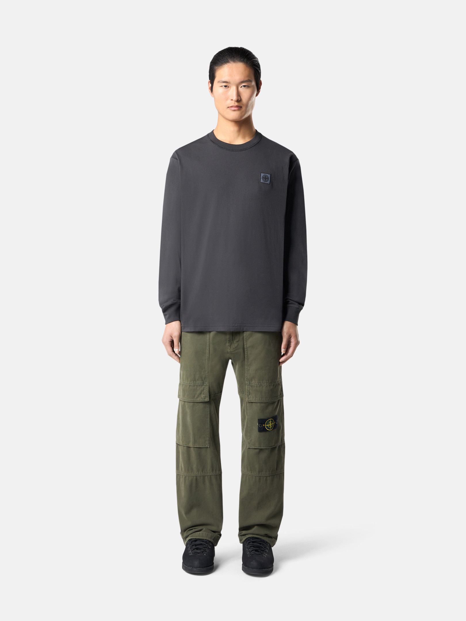 激レア stone  長袖 STONE ISLAND ストーンアイランド 長袖カットソー ワッフル ロンT