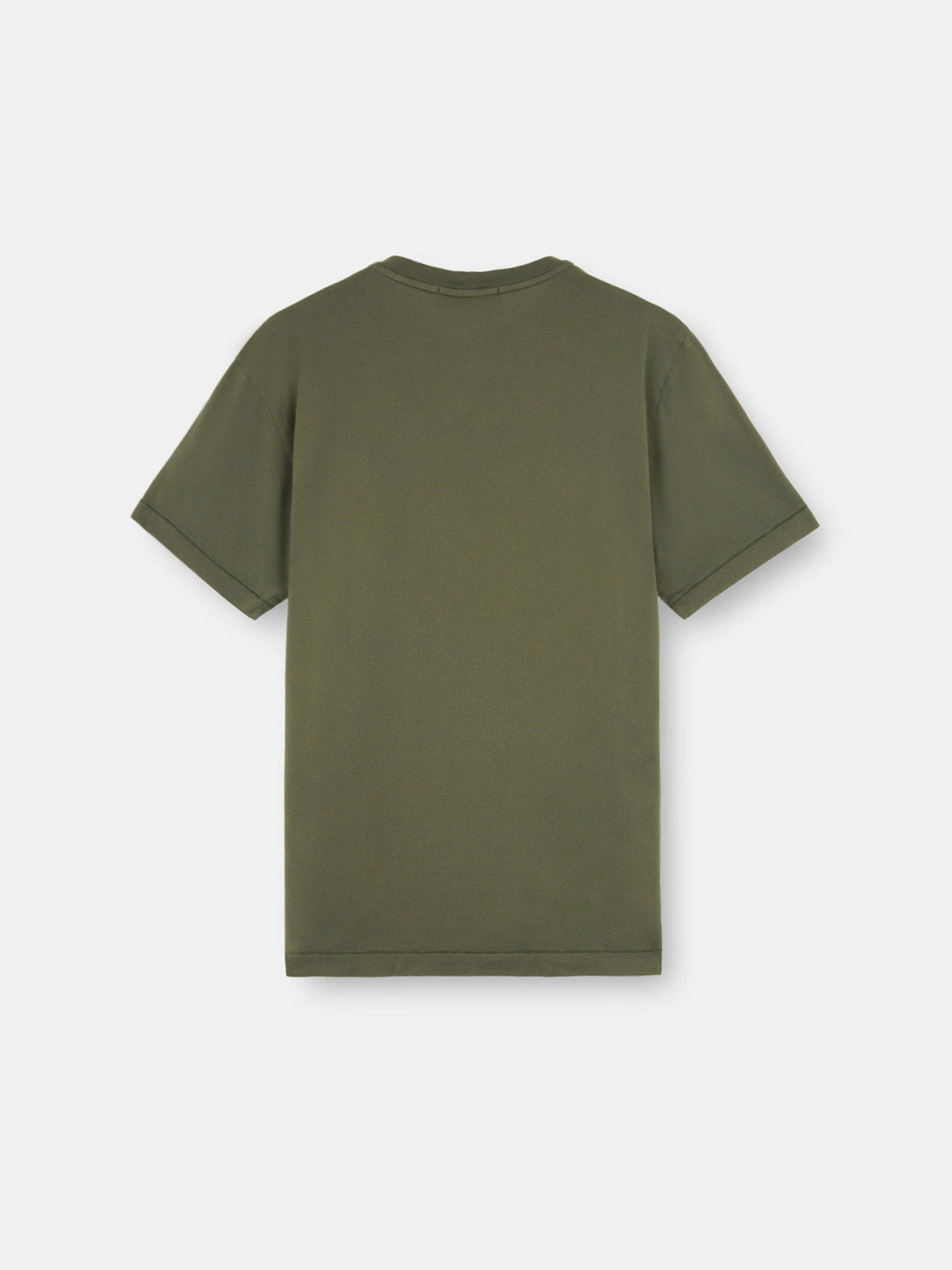 Moschusgrün 24113 60/2 COTTON JERSEY Kurzärmeliges T-Shirt in Slim  