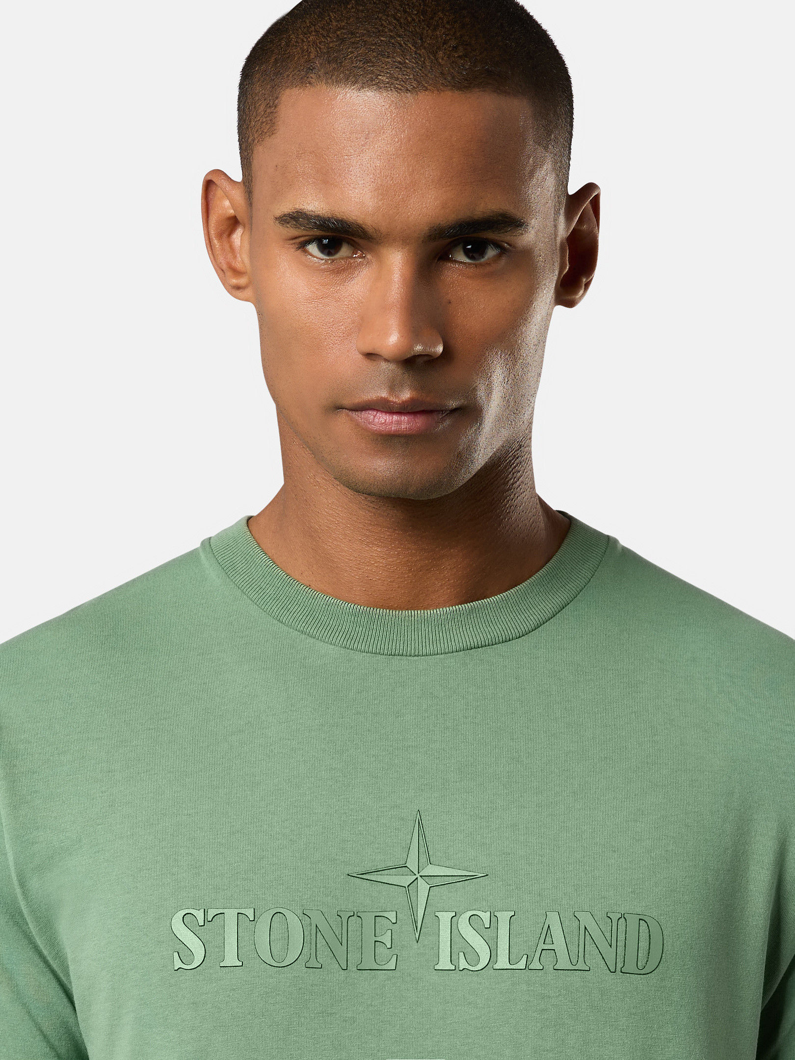 Stone island green shirt online