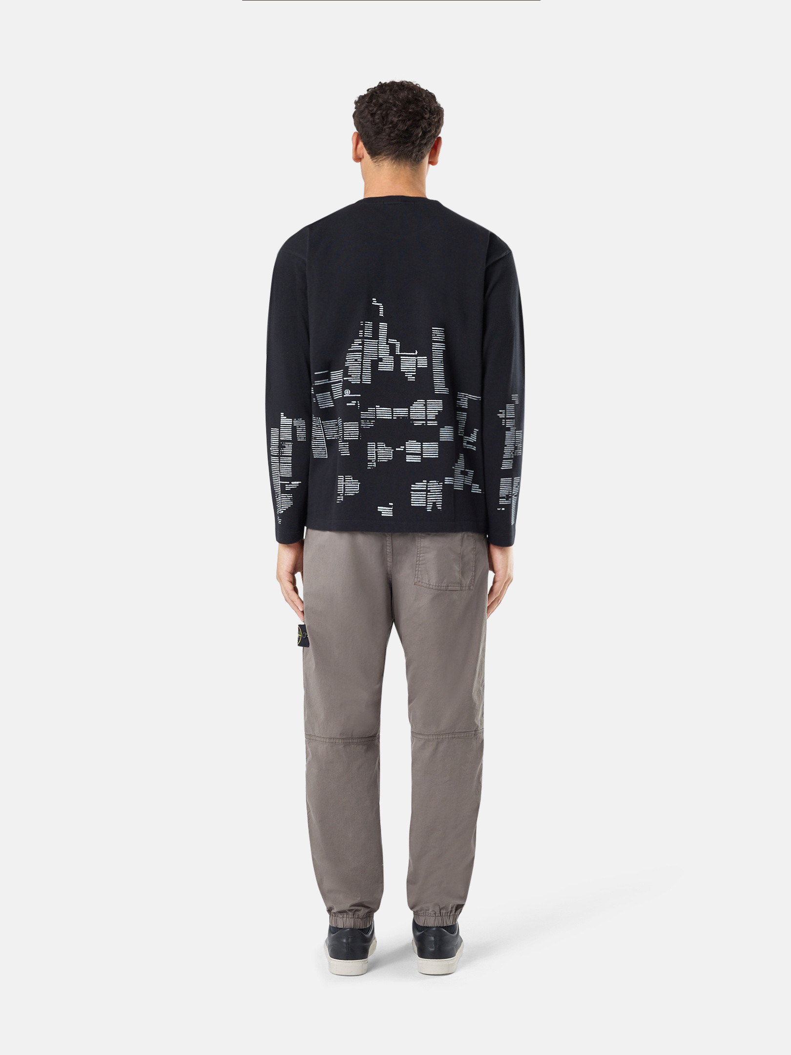 STONE ISLAND ポケットジップ クルーネック スウェット トップス