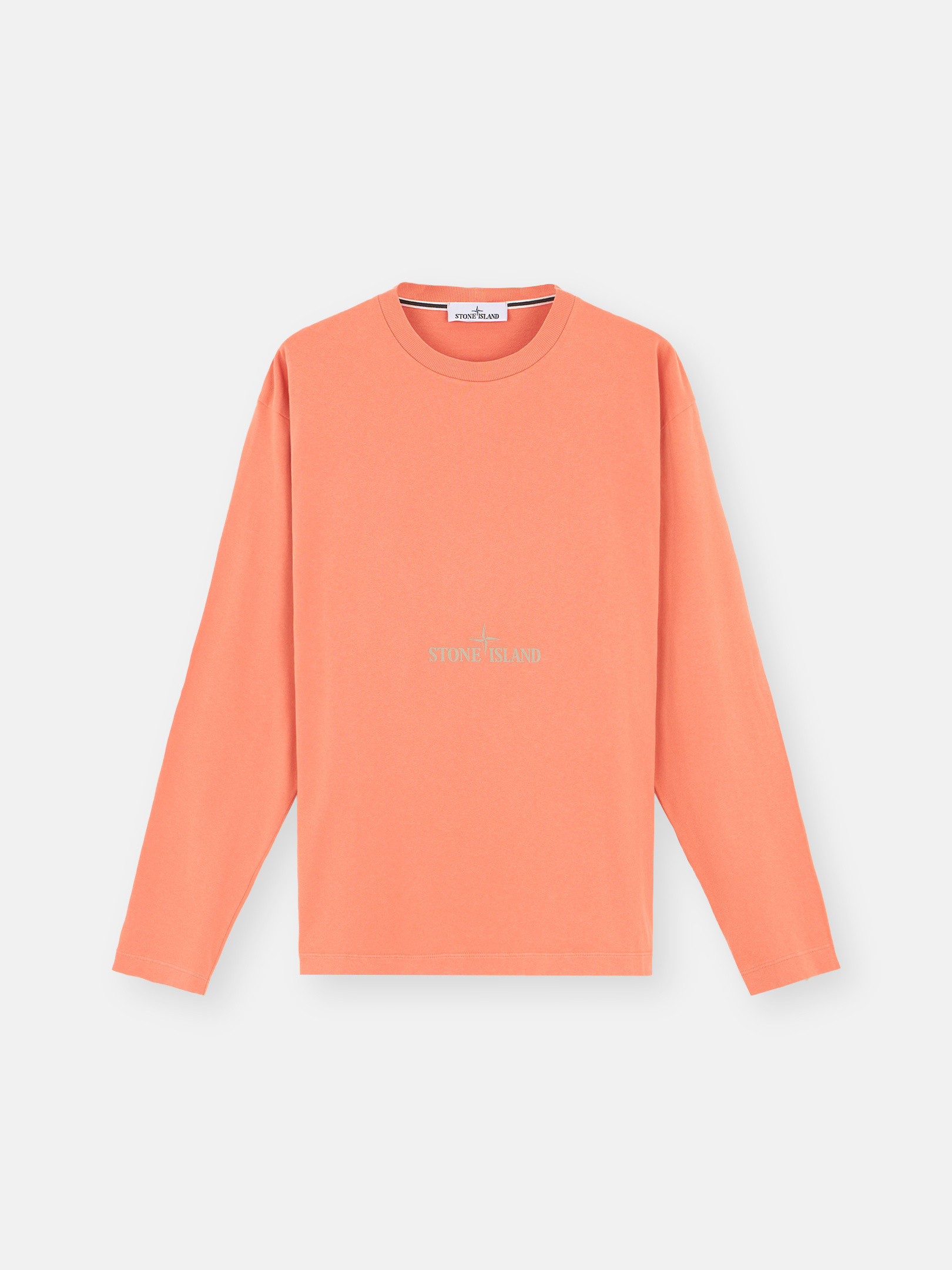 Stone Island 2rde8 24/2 Cotton Jersey In Orange