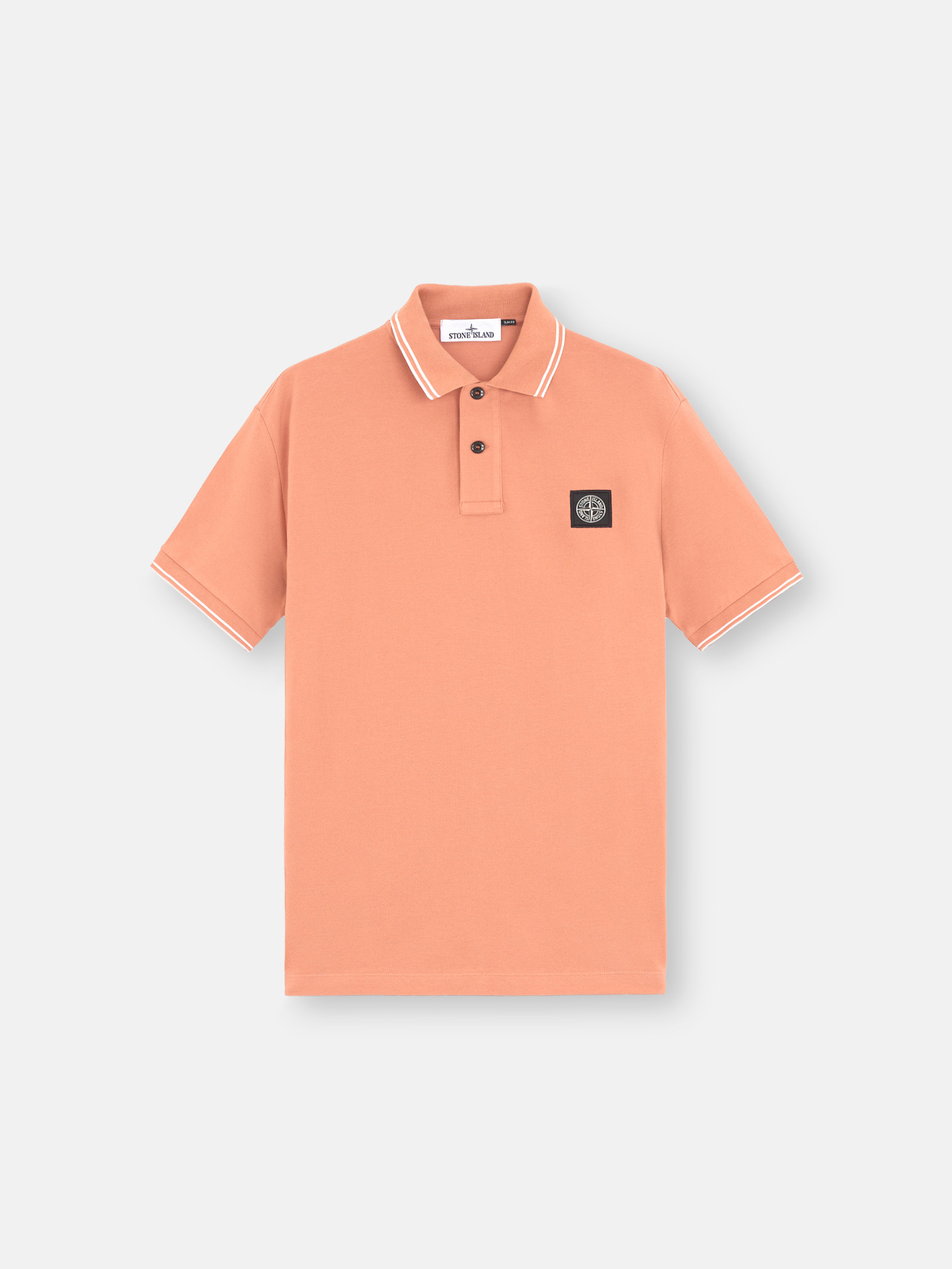 Stone island orange polo shirt deals