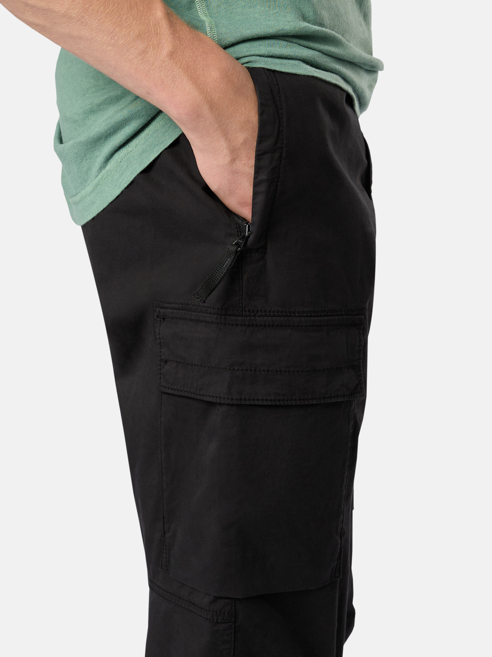 ブラック 30410 SUPIMA® COTTON TWILL STRETCH-TC カーゴパンツ ブラック 30410 SUPIMA® COTTON TWILL STRETCH-TC カーゴパンツ