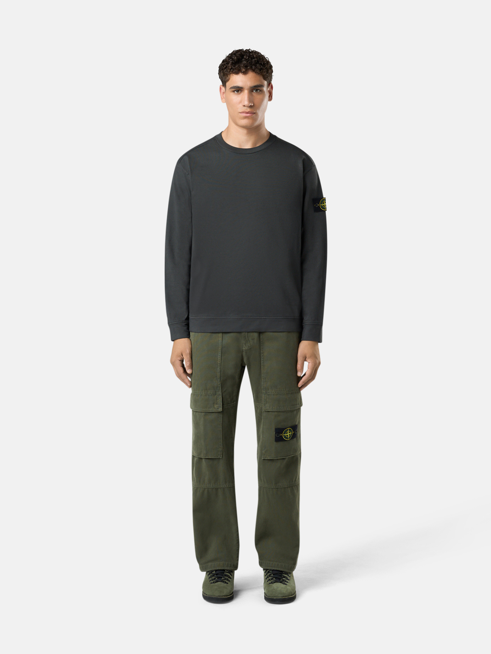 Musk Green 30601 PANAMA COTTON 'OLD' EFFECT Relaxed Fit
