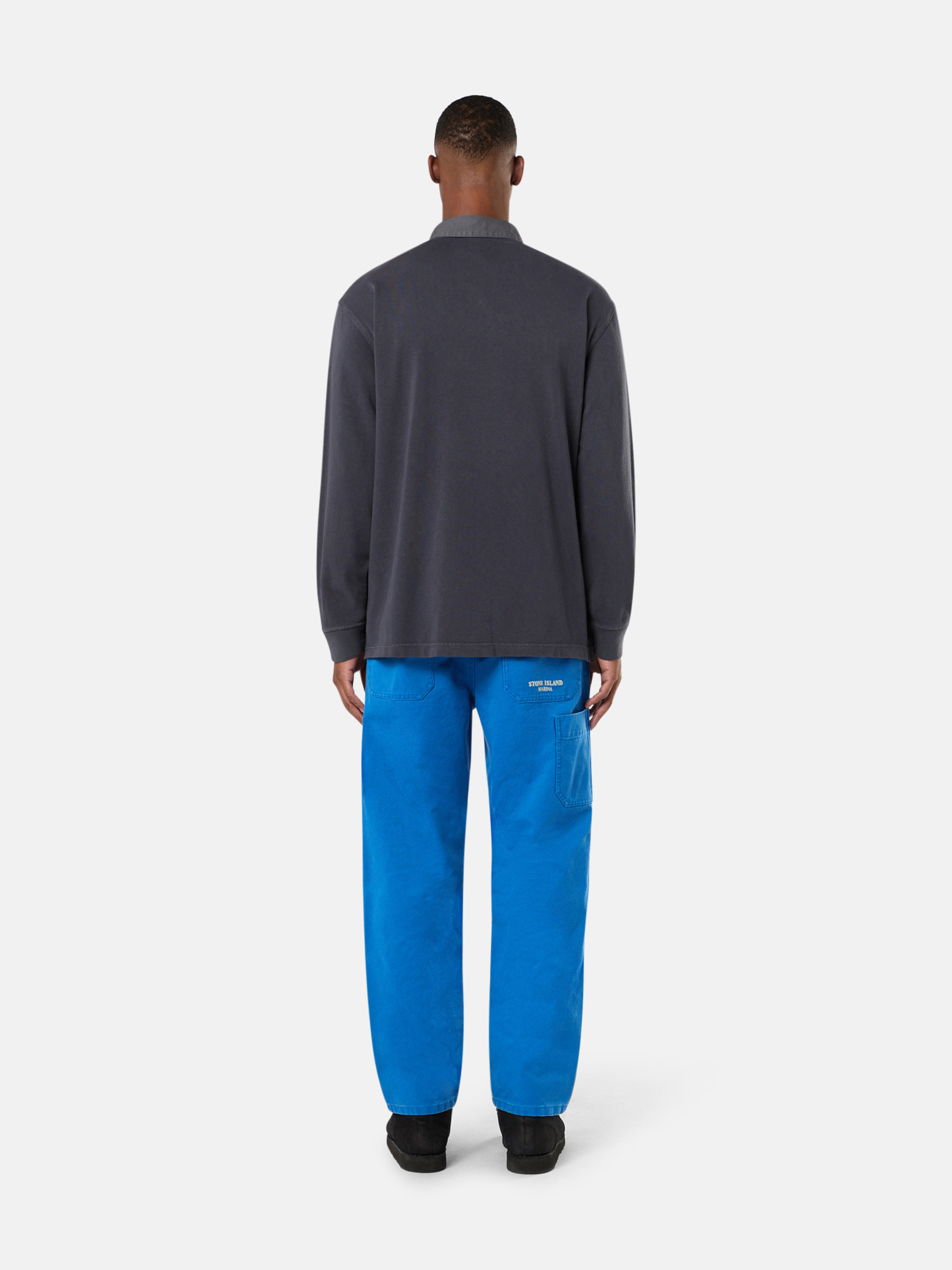 STONE ISLAND グレー チノパン パンツ
