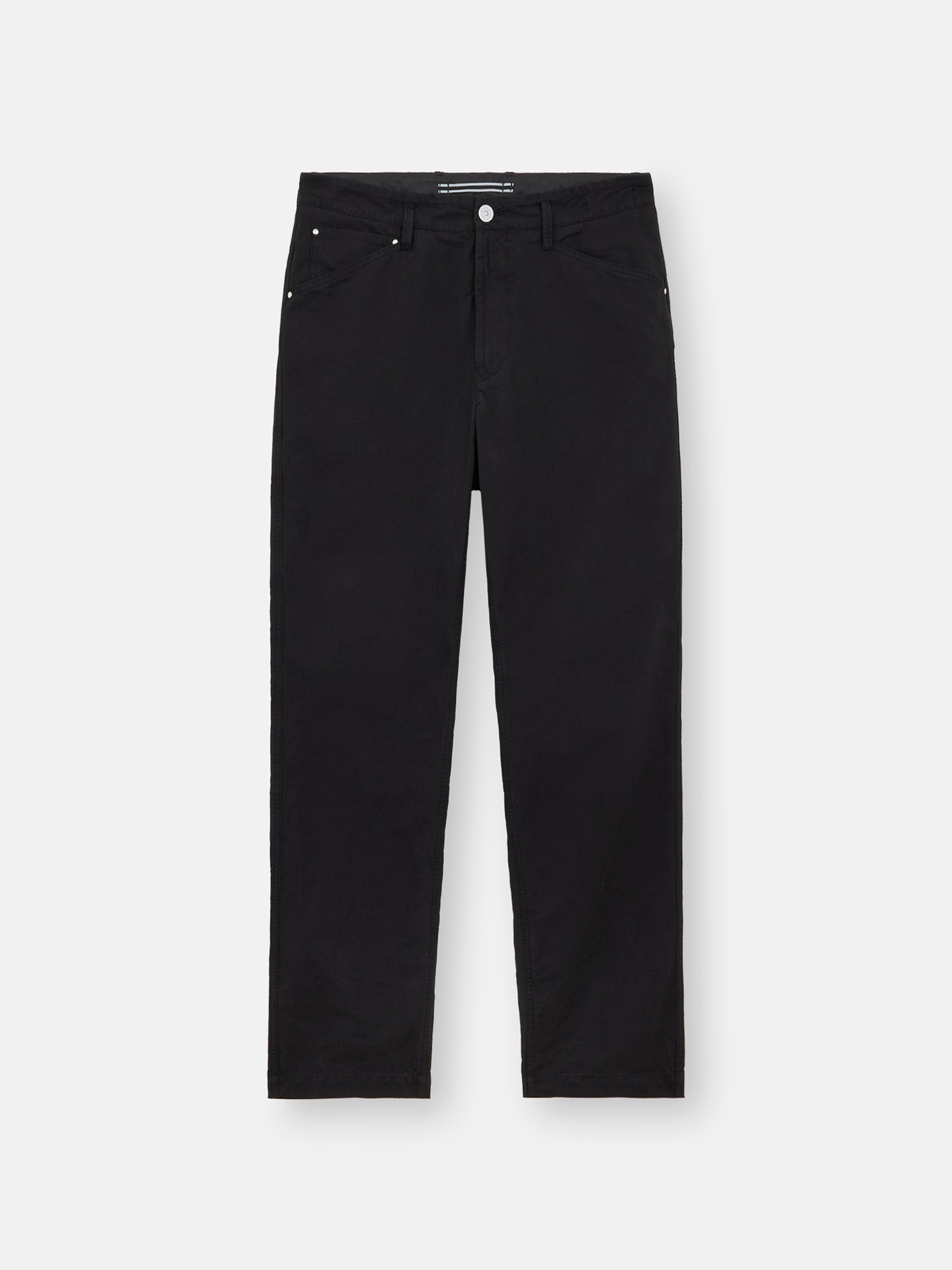 Black 32312 COTTON RIPSTOP Chino Pants | Stone Island US