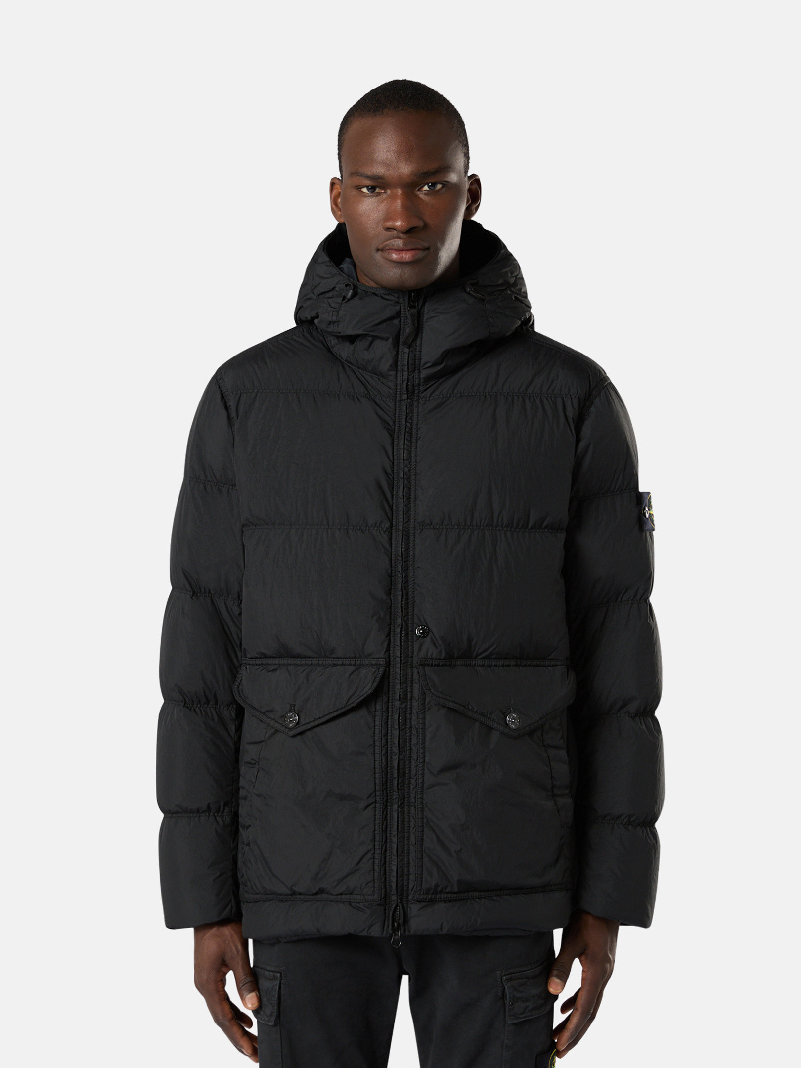 Crinkle stone island jacket online