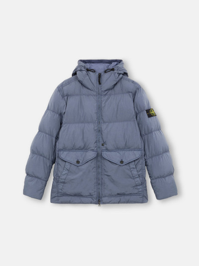 Mid Blue 40723 CRINKLE REPS R NY Wind Resistant Down Jacket Stone Island GB