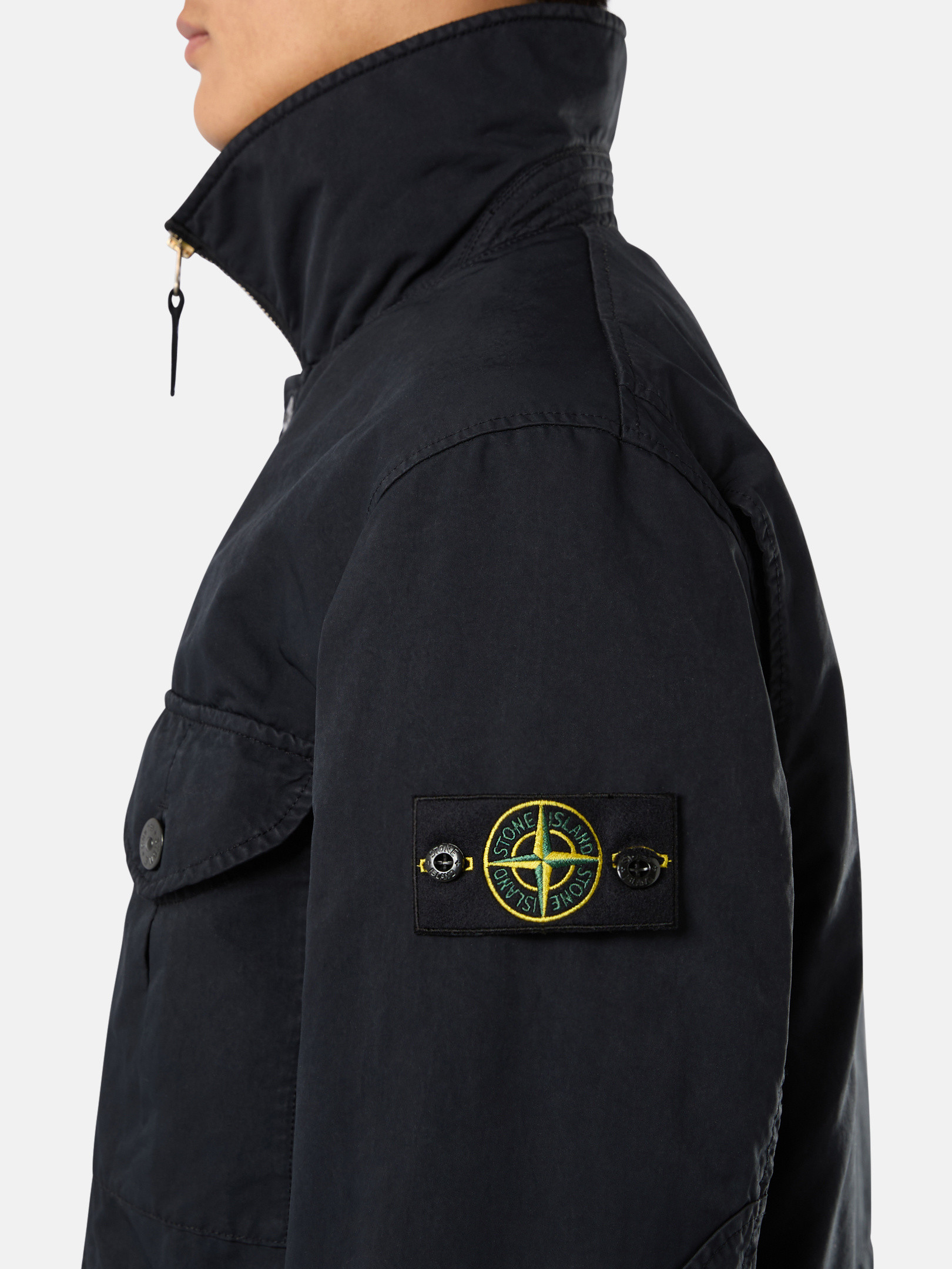 Navy Blue 41749 DAVID-TC Field Jacket with Anti-Drop | Stone Island US