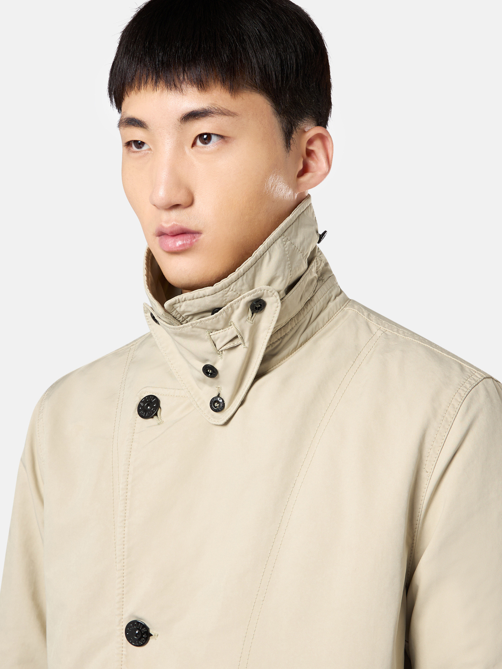 Off White 42149 DAVID-TC Short Trench Coat with Anti-Drop | Stone Island GB