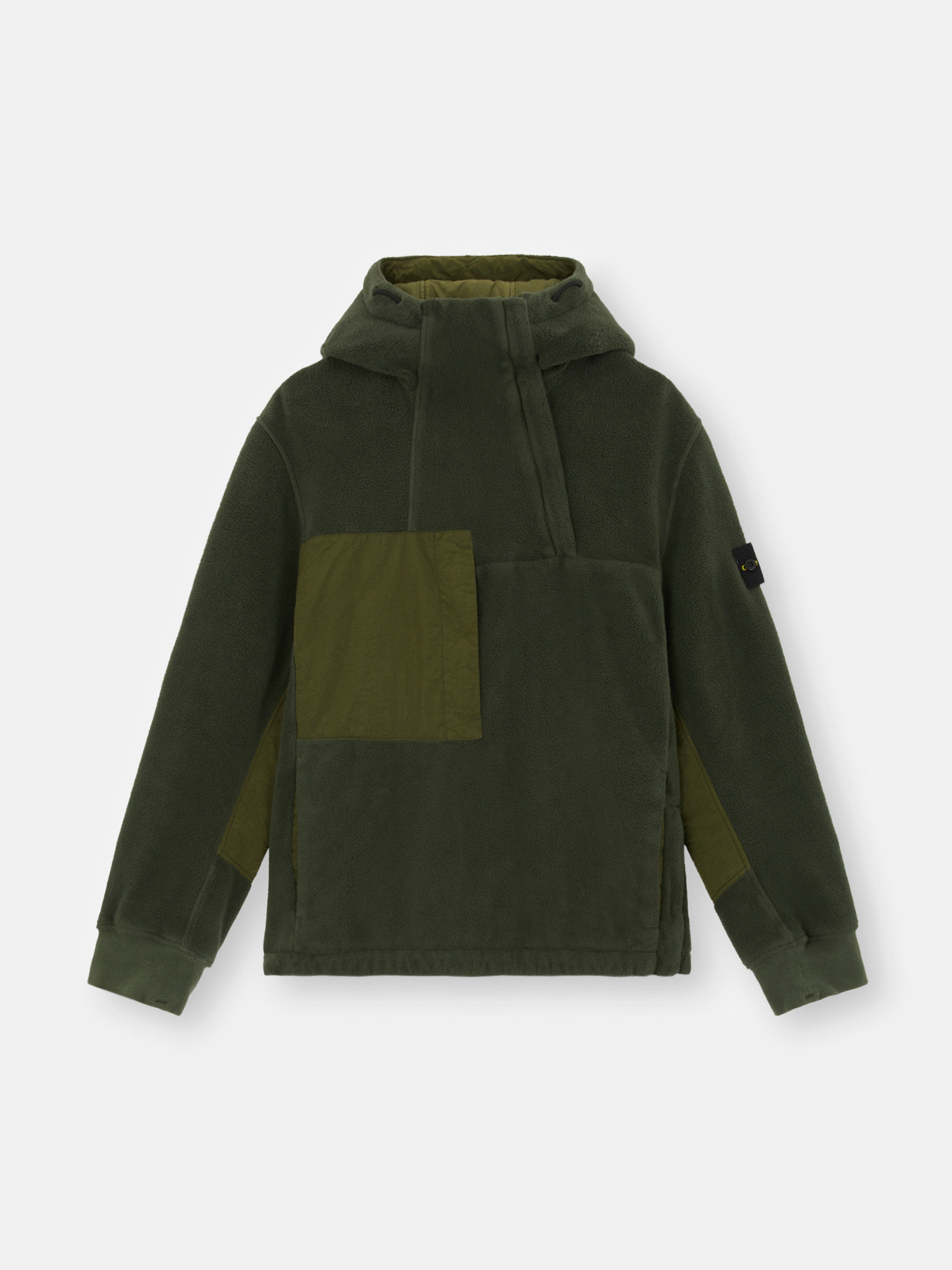 Moschusgrün 42753 COTTON PILE WITH NYLON-TC Anorak mit Kapuze und 
