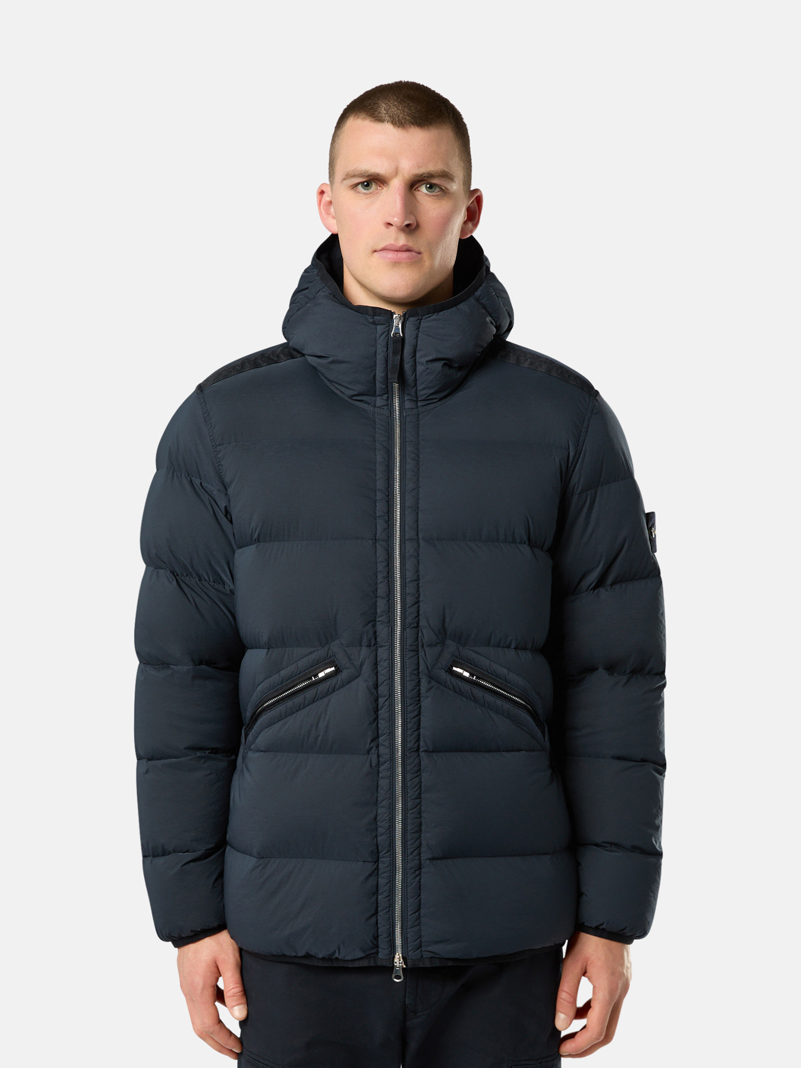 Stone island long down jacket on sale