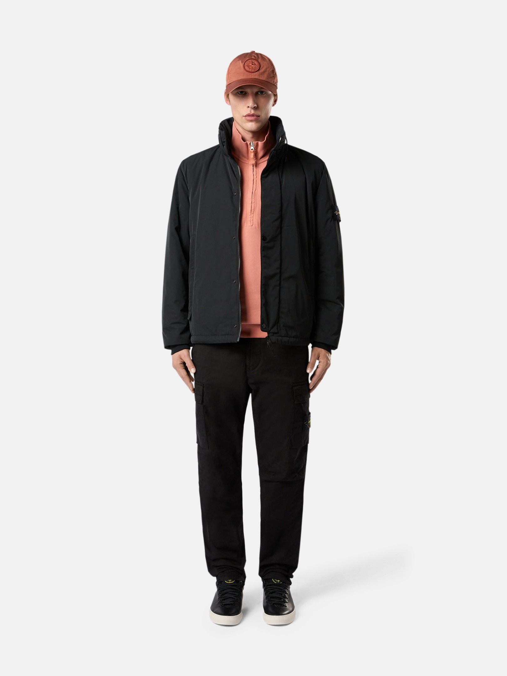 Black 43726 POLYESTER MICRO TWILL Blouson with Anti-Drop | Stone 