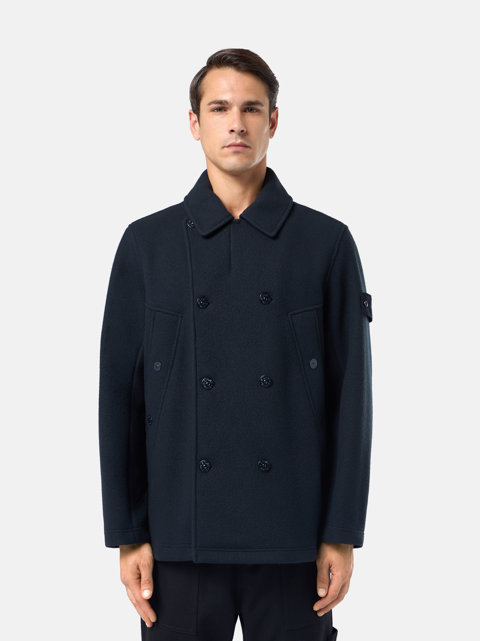 Stone island peacoat on sale