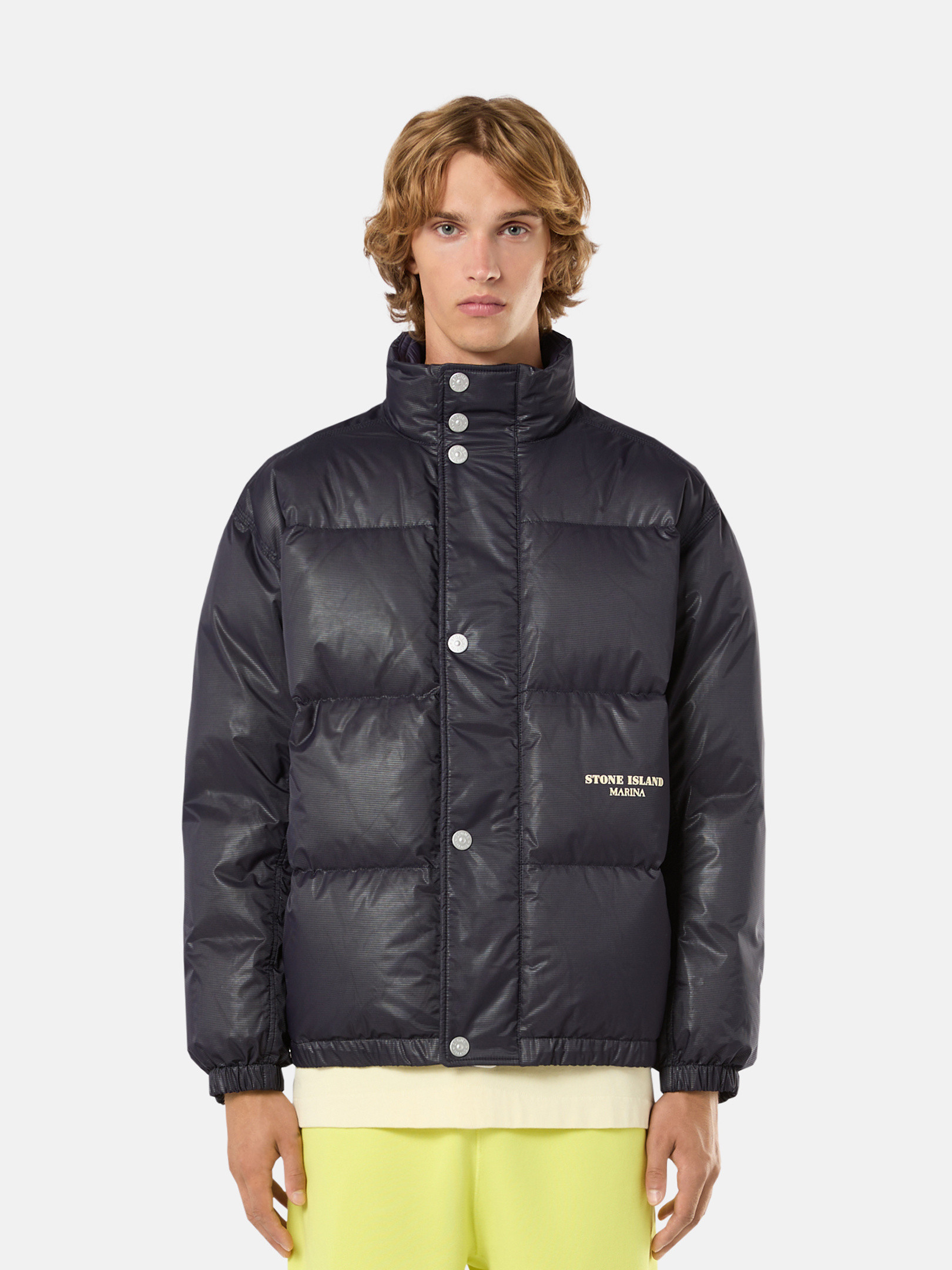 Stone island shiny puffer jacket on sale