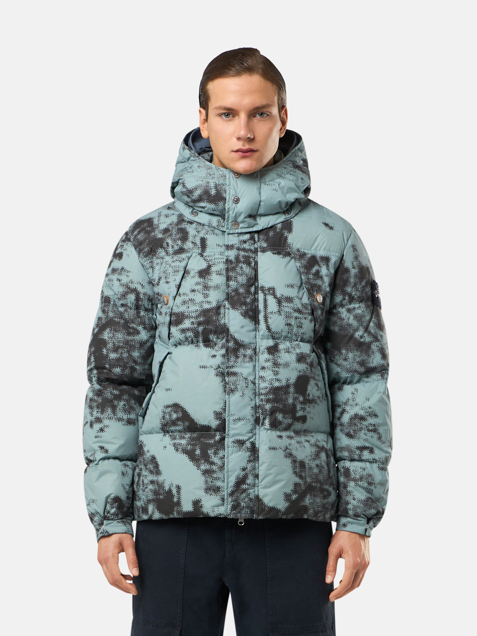 462E1 CAMOUFLAGE NYLON REP ICE JACKET