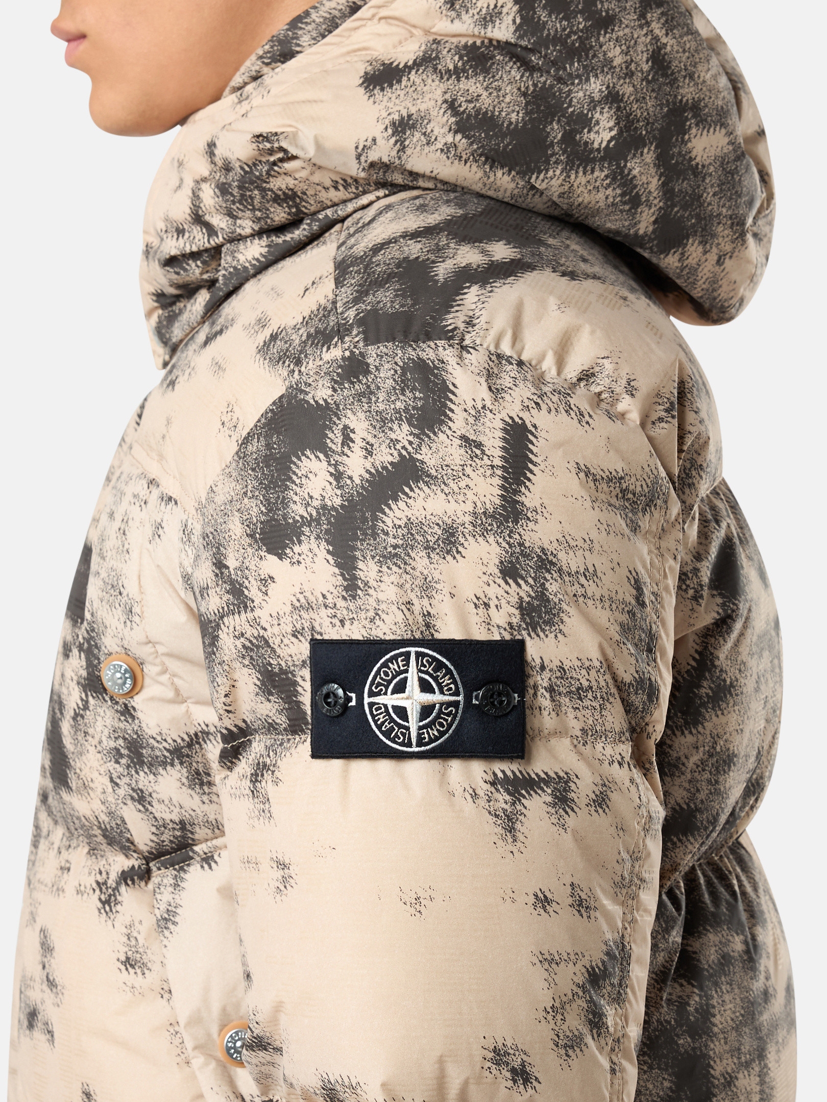 Camo fashion stone island coat