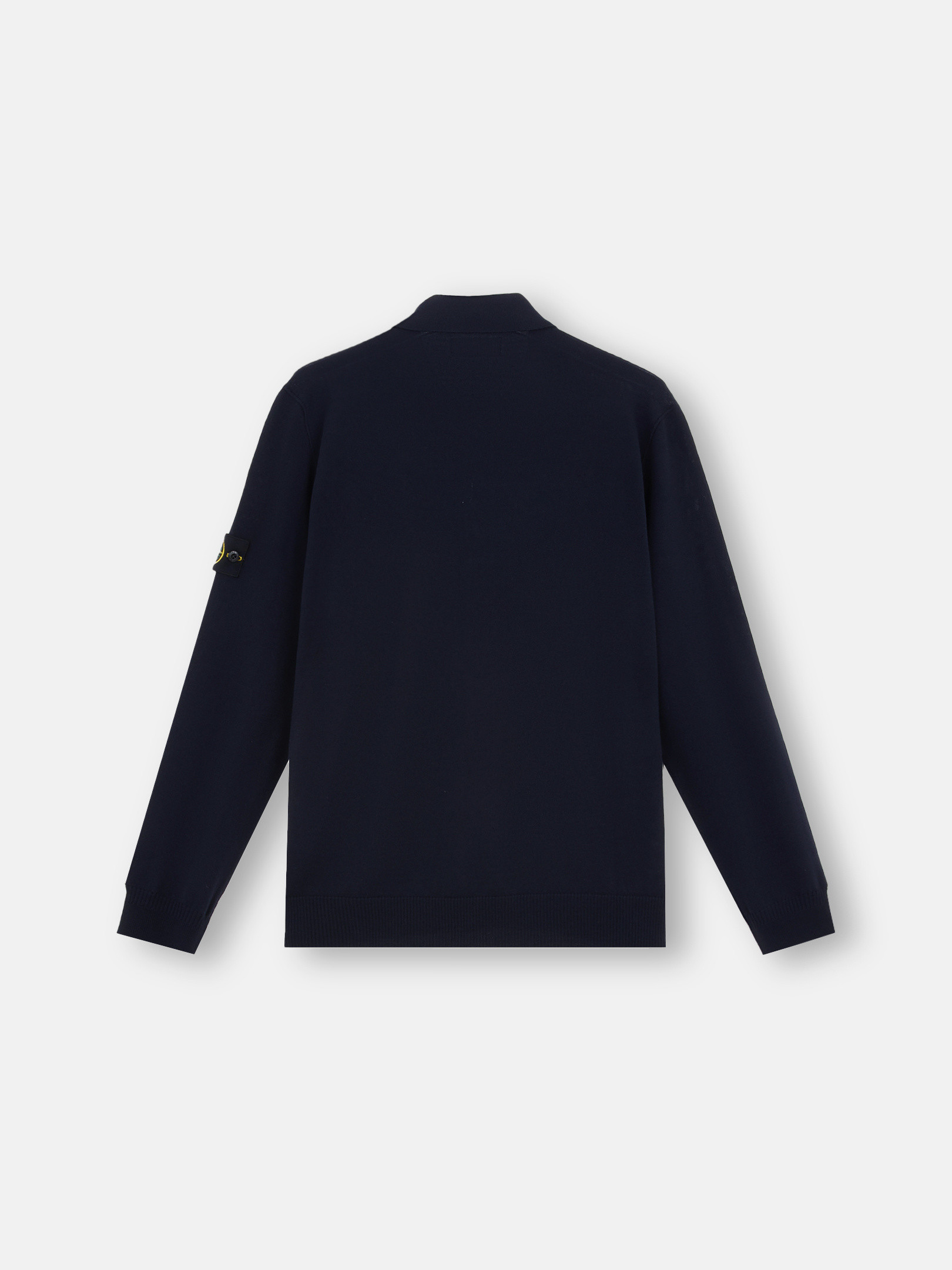 Meeresblau 502C4 LIGHT PURE RWS WOOL Poloshirt mit  