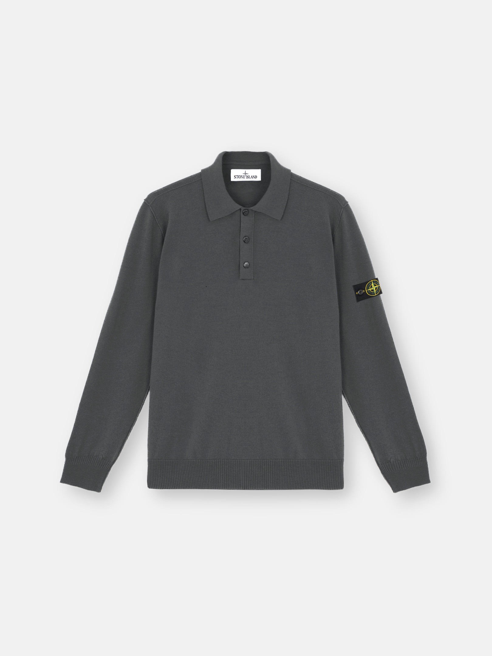 Stone island wool polo shirt online