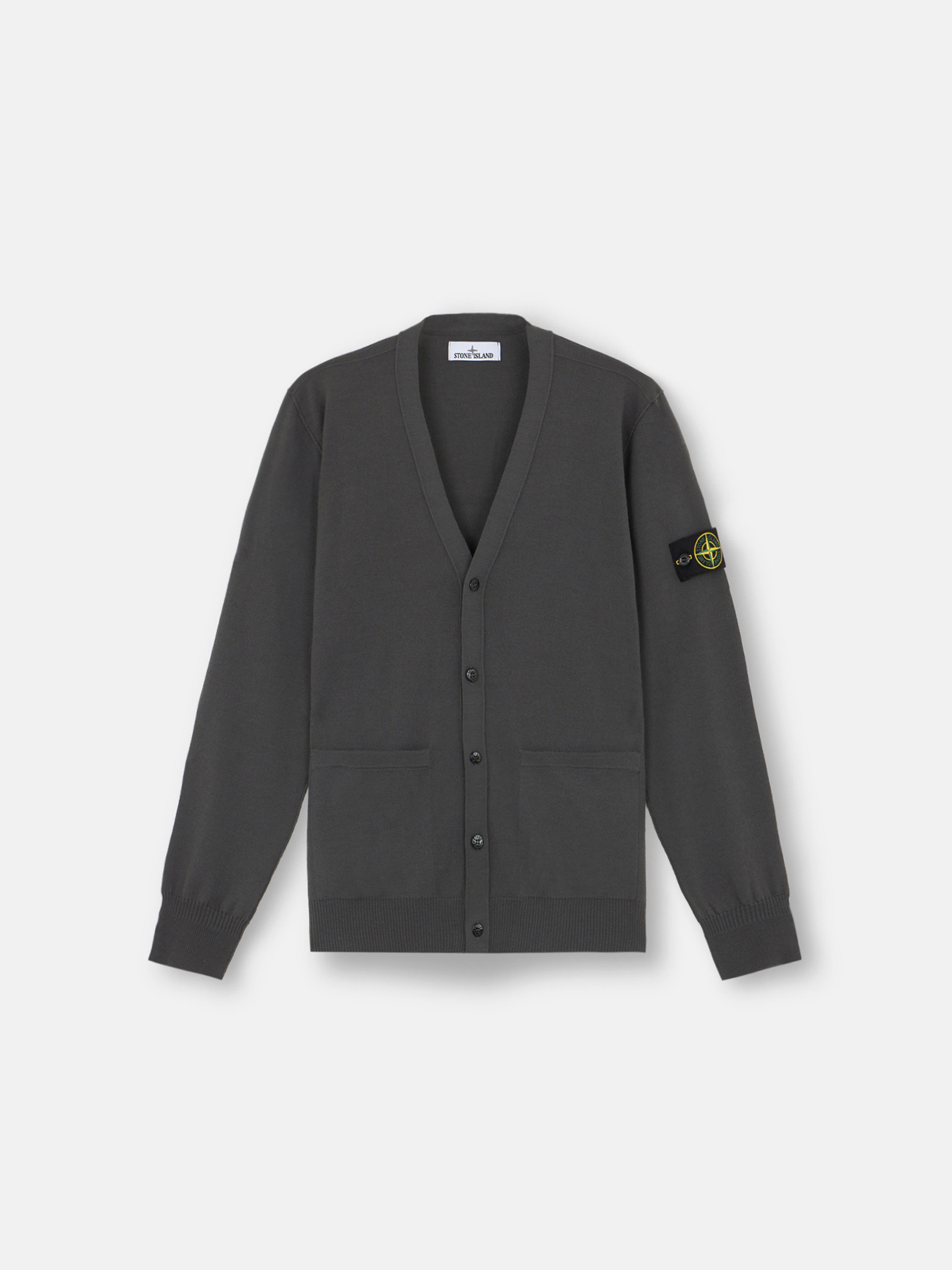 Stone island cardigan grey on sale