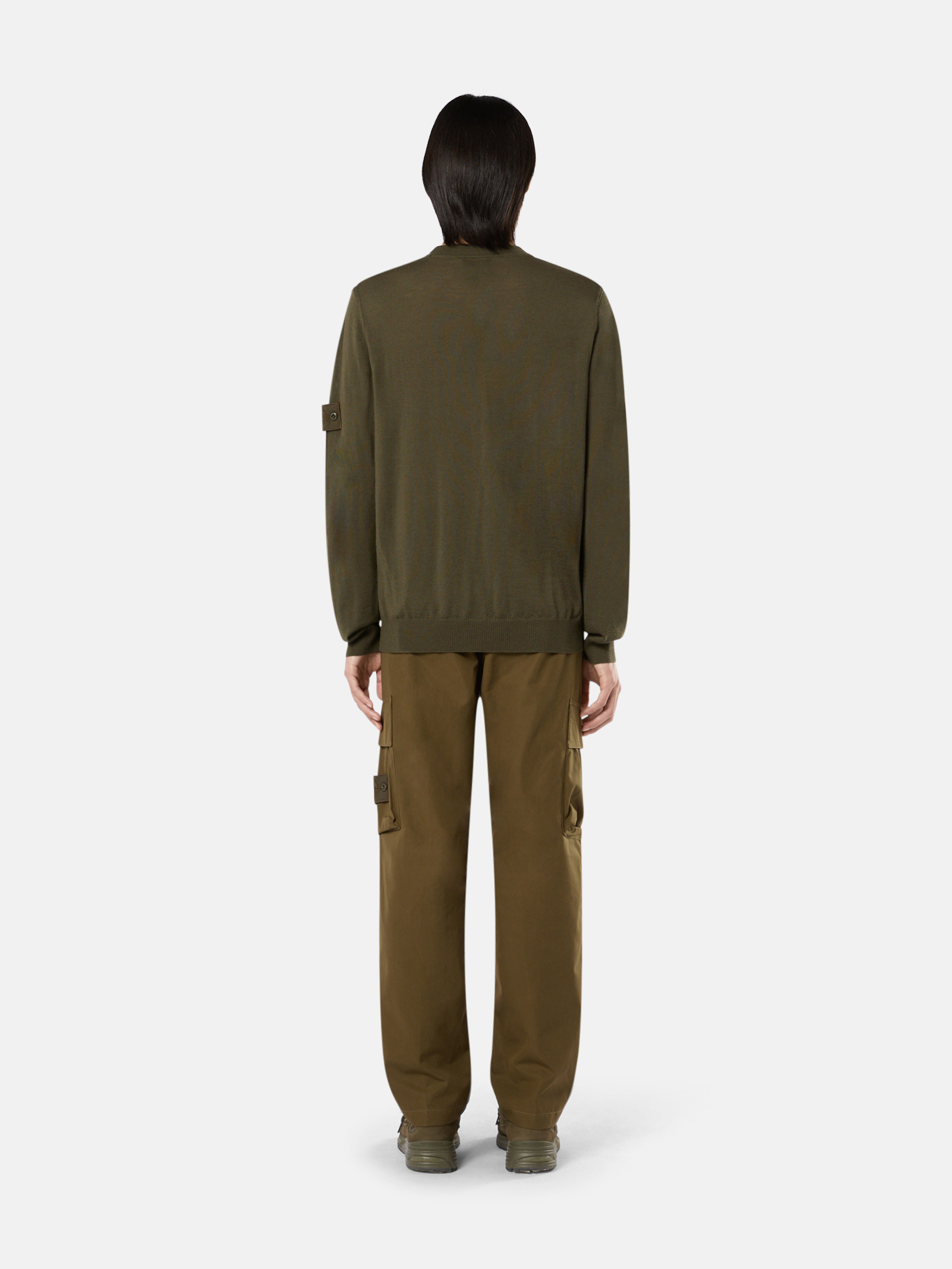 STONE ISLAND ラウンドネック グリーンSサイズ ニット/セーター