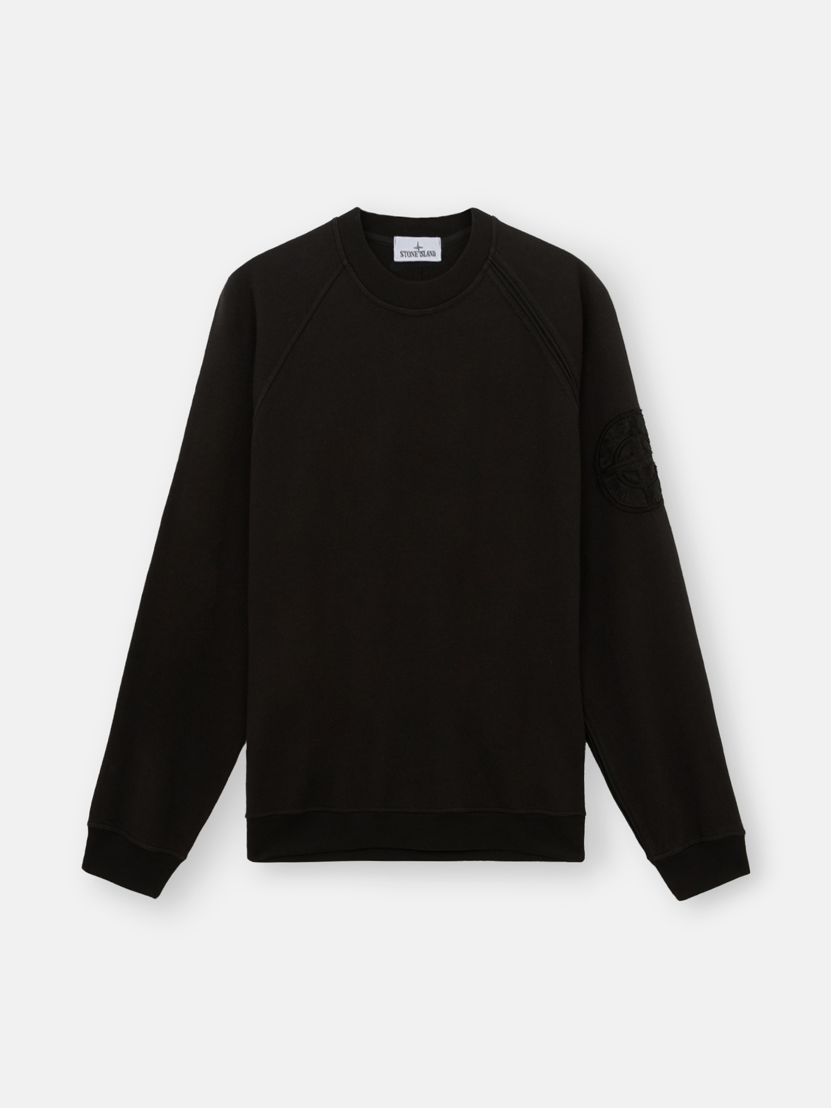 ブラック 604M2 HEAVY COTTON JERSEY スウェットシャツ コンフォートフィット クルーネック | Stone Island JP