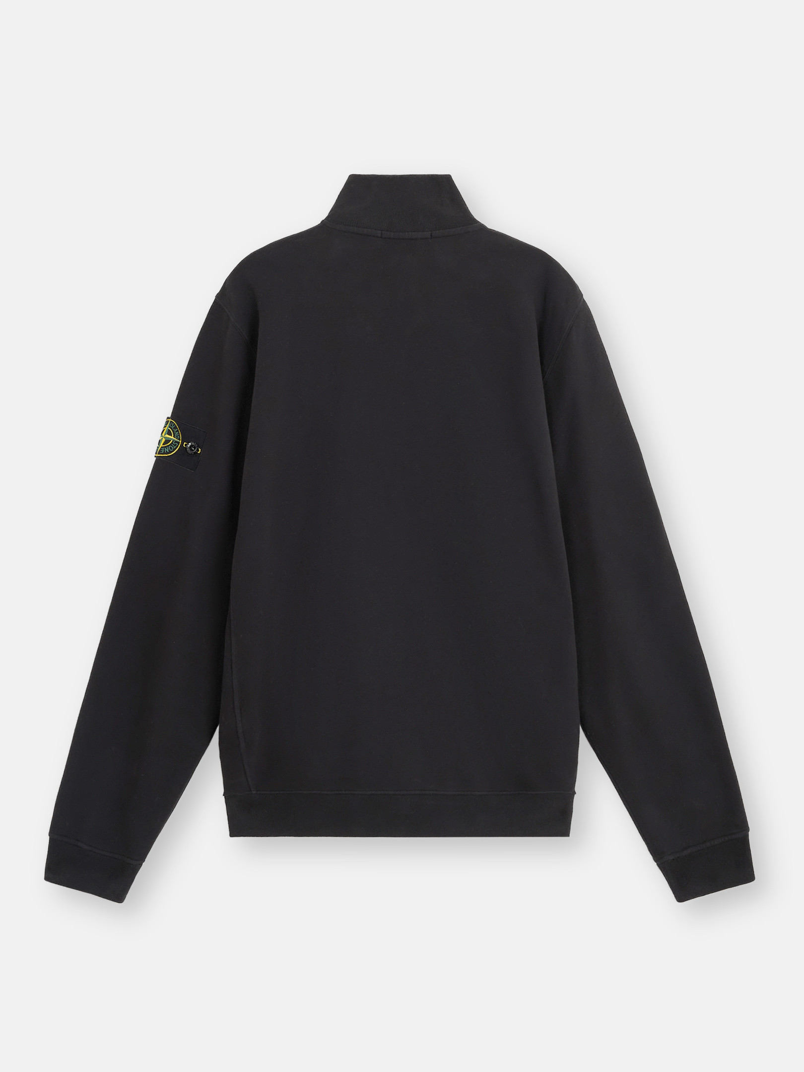 Black 60720 BRUSHED ORGANIC COTTON FLEECE Full Zipper