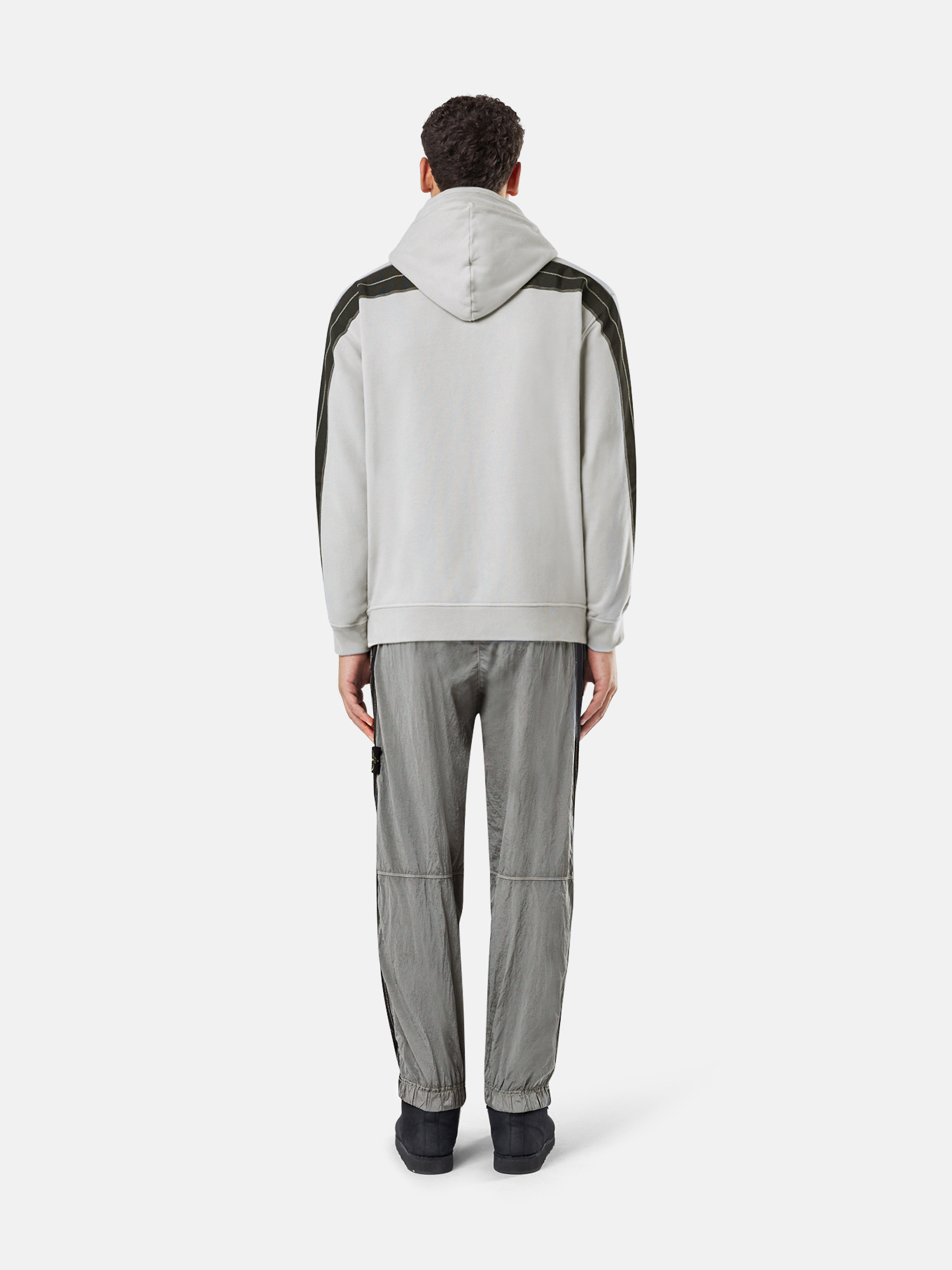 Grey hoodie stone island online