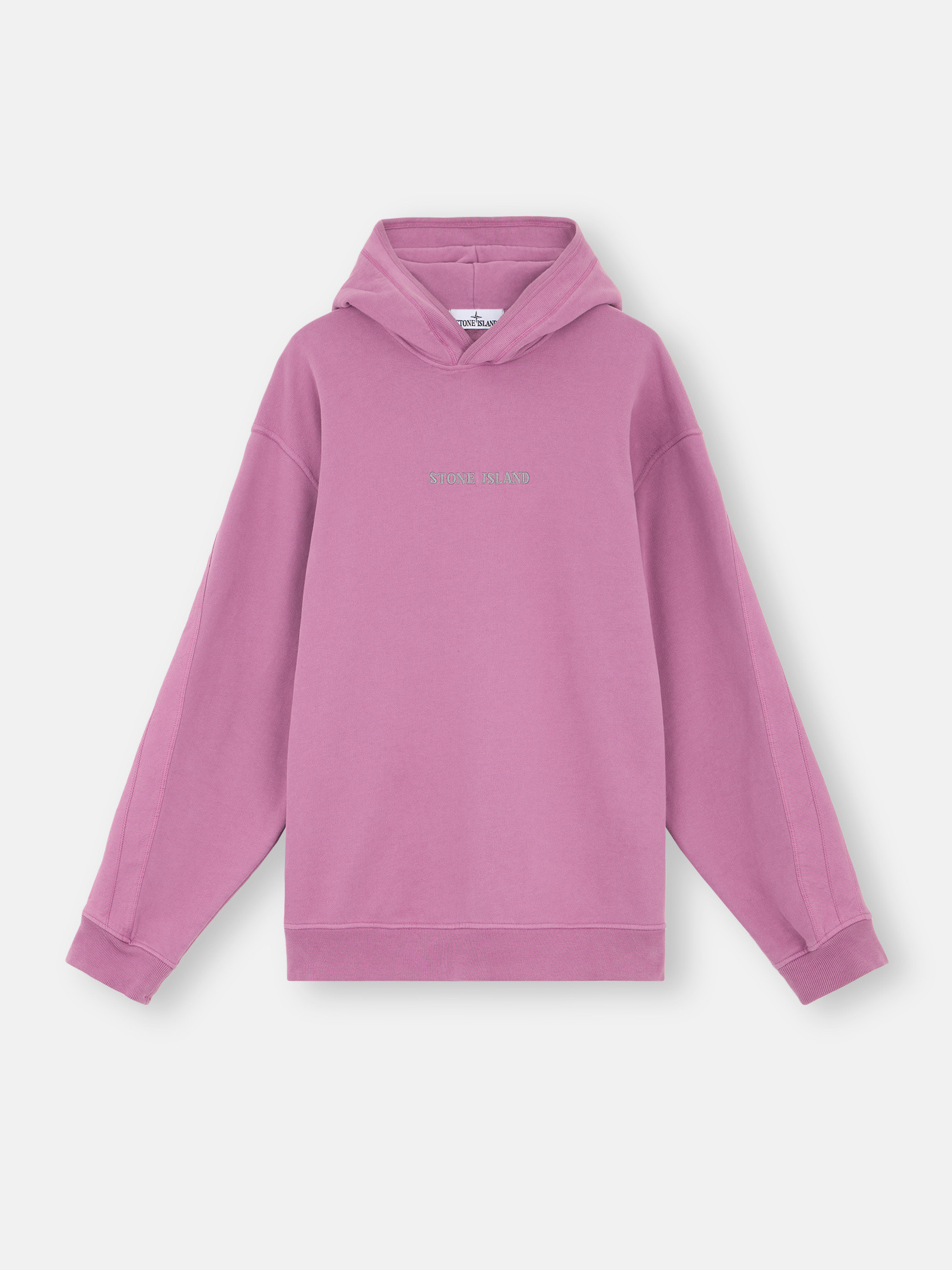 Stone Island 61720 Brushed Organic Cotton Fleece In Pink