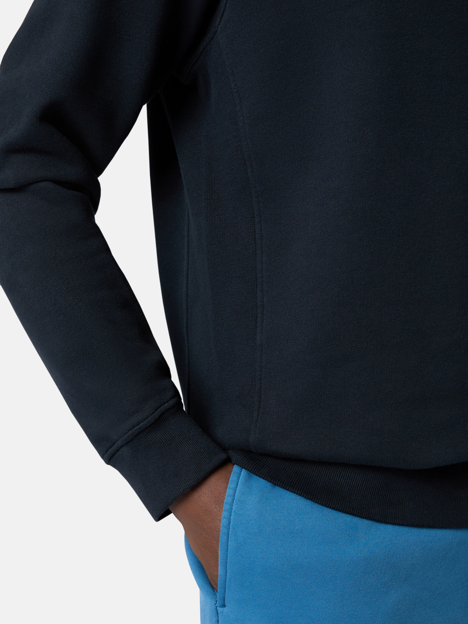 ネイビーブルー 62420 BRUSHED ORGANIC COTTON FLEECE ネイビーブルー 62420 BRUSHED ORGANIC COTTON FLEECE