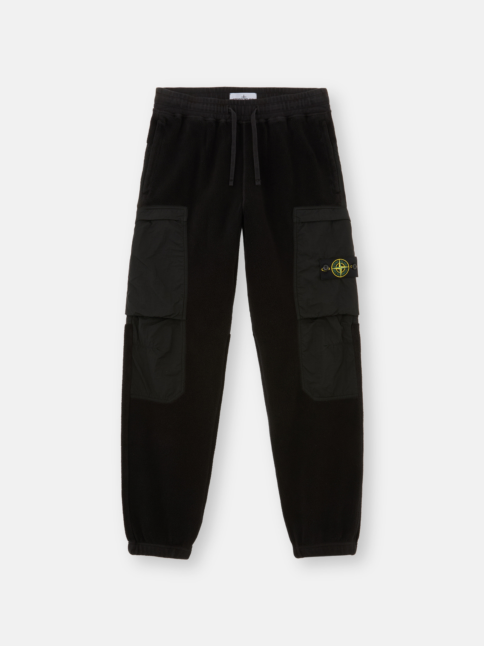 Stone island black jogging pants on sale