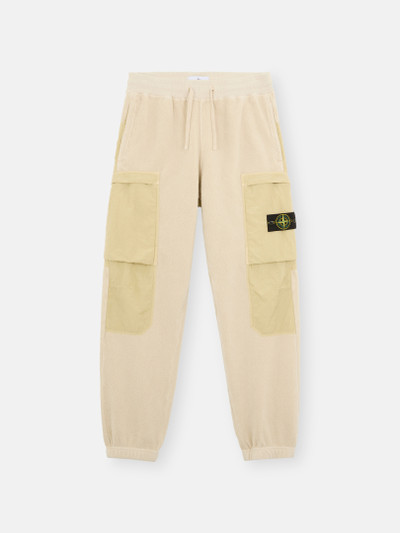 Off White 62753 COTTON PILE WITH NYLON TC Cargo Jogging Pants with Pockets Stone Island NL