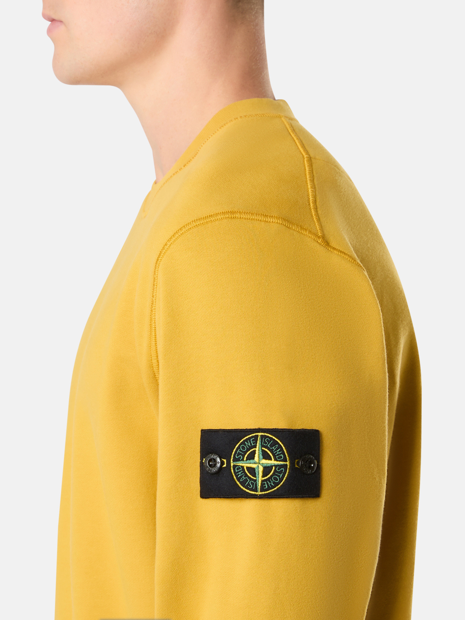 Stone island sweatshirt mustard on sale