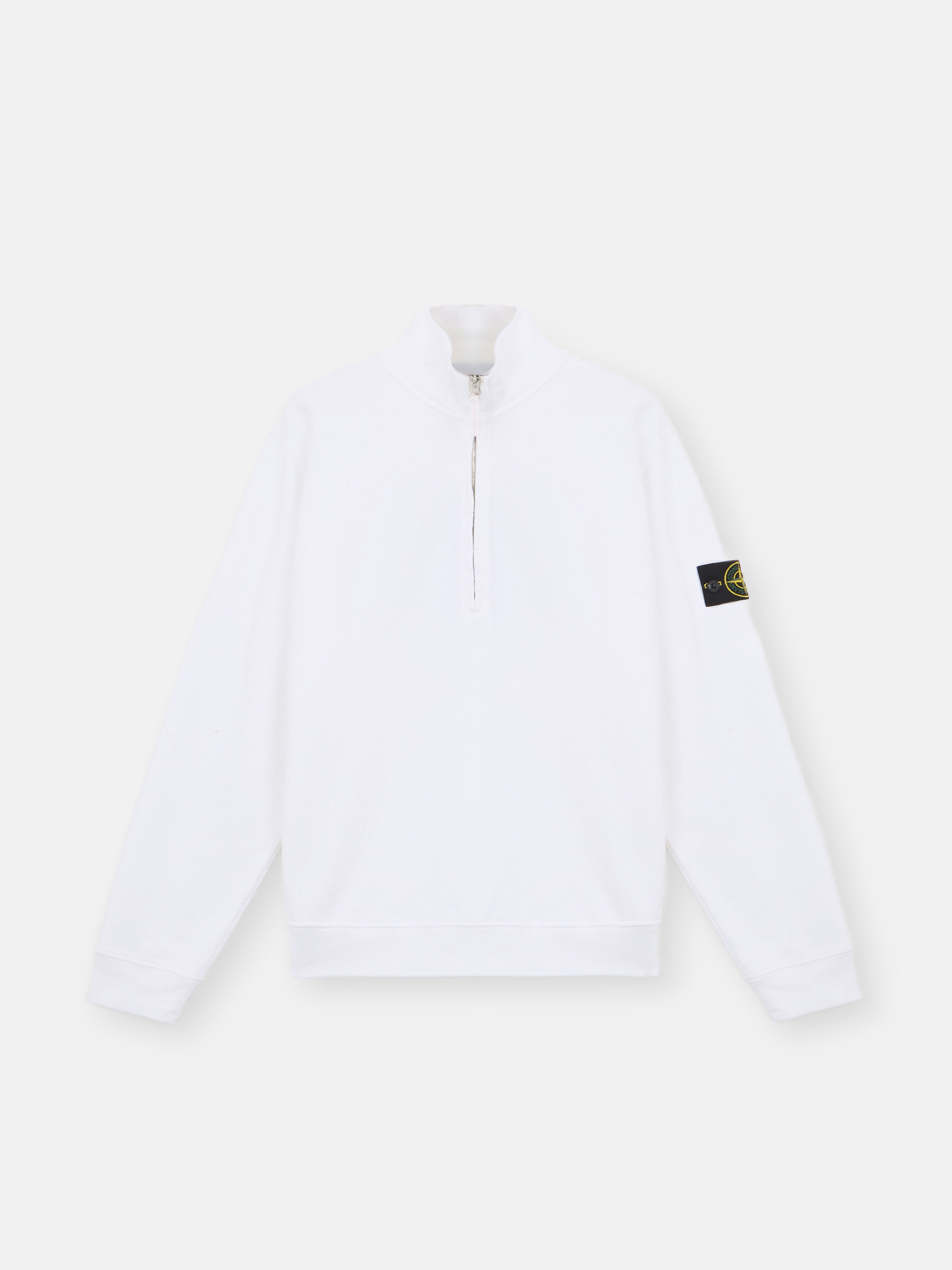 White sweatshirt stone island sale