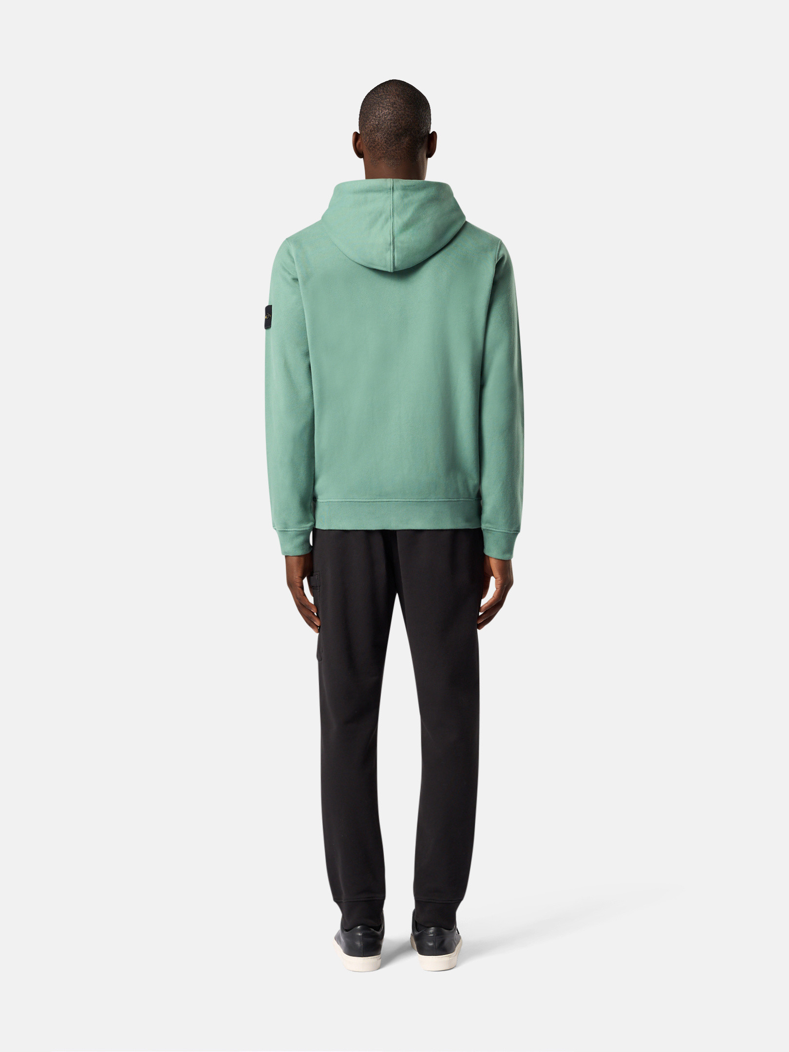Sage Green 63520 BRUSHED ORGANIC COTTON FLEECE Hooded Full Sage Green 63520 BRUSHED ORGANIC COTTON FLEECE Hooded Full