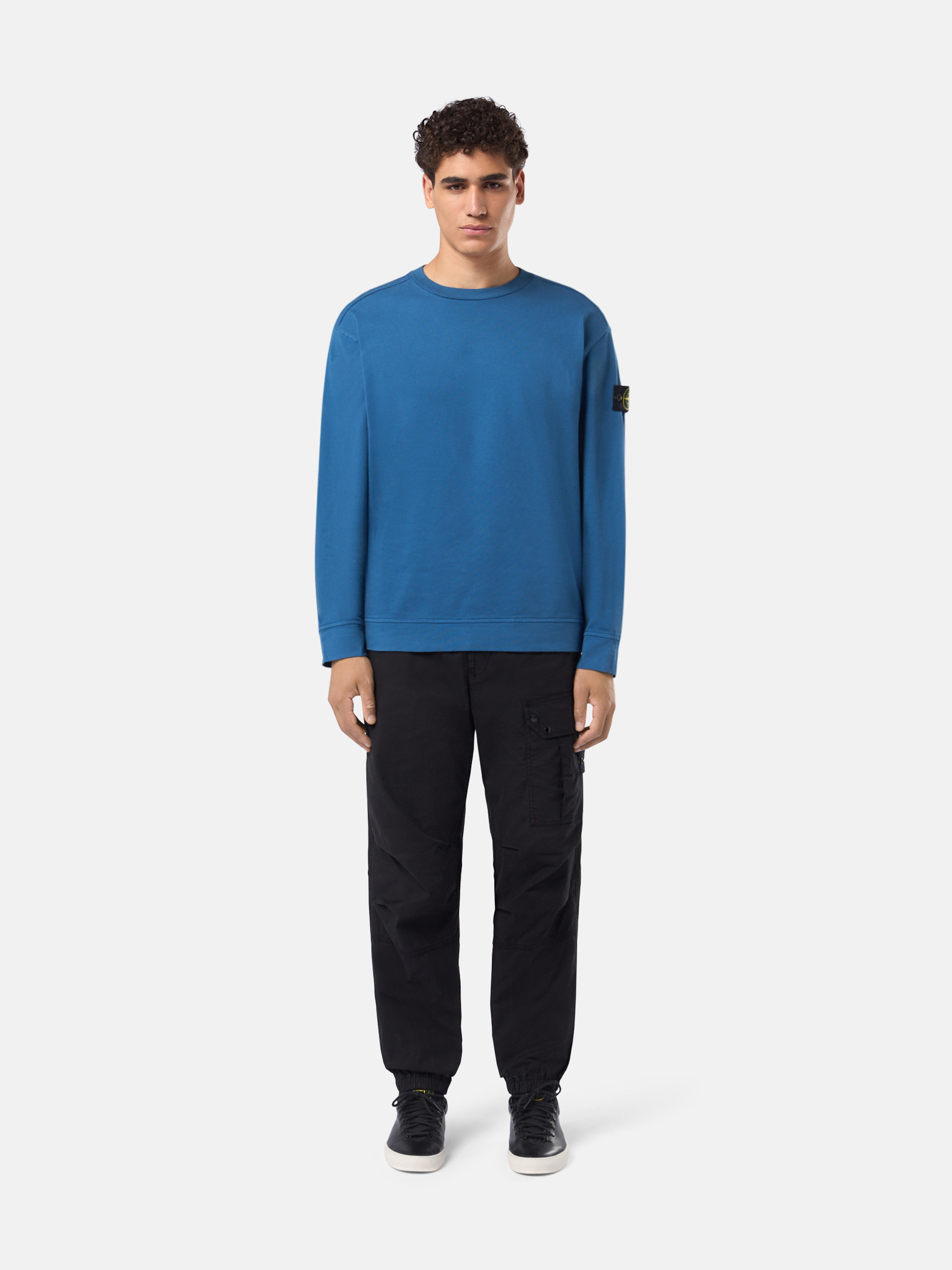 Stone island avio blue sweatshirt online