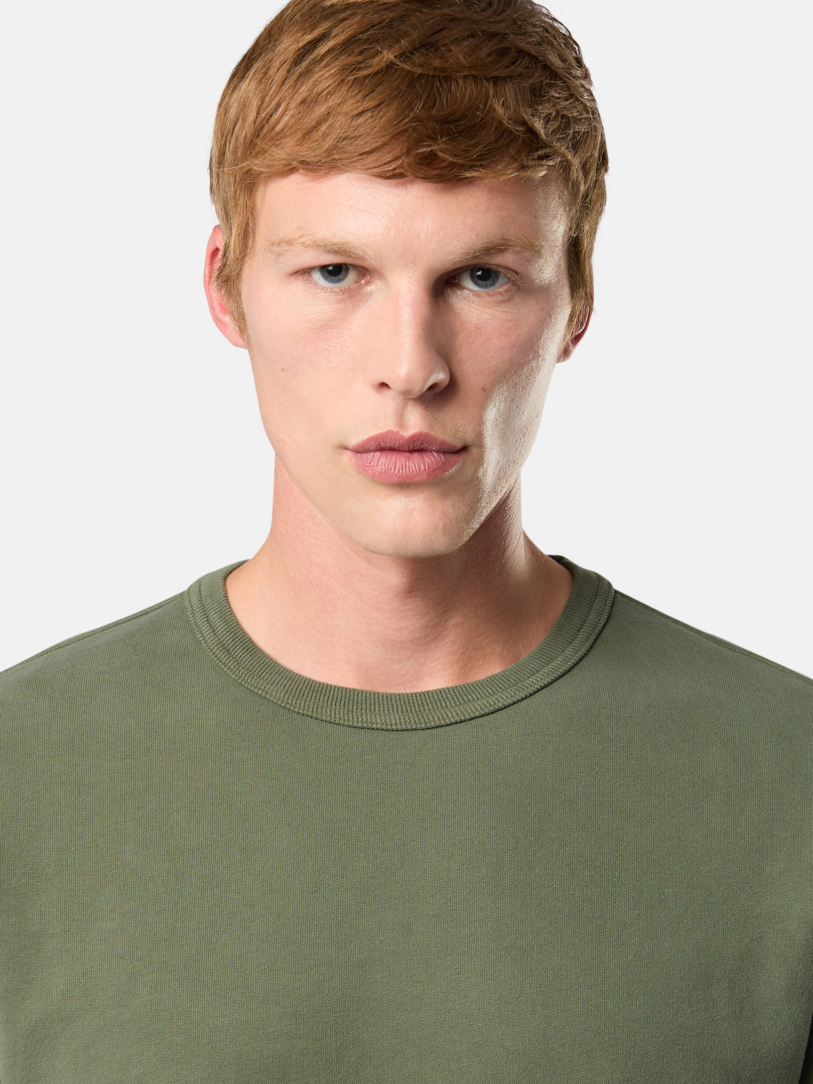 ムスクグリーン 63920 BRUSHED ORGANIC COTTON FLEECE