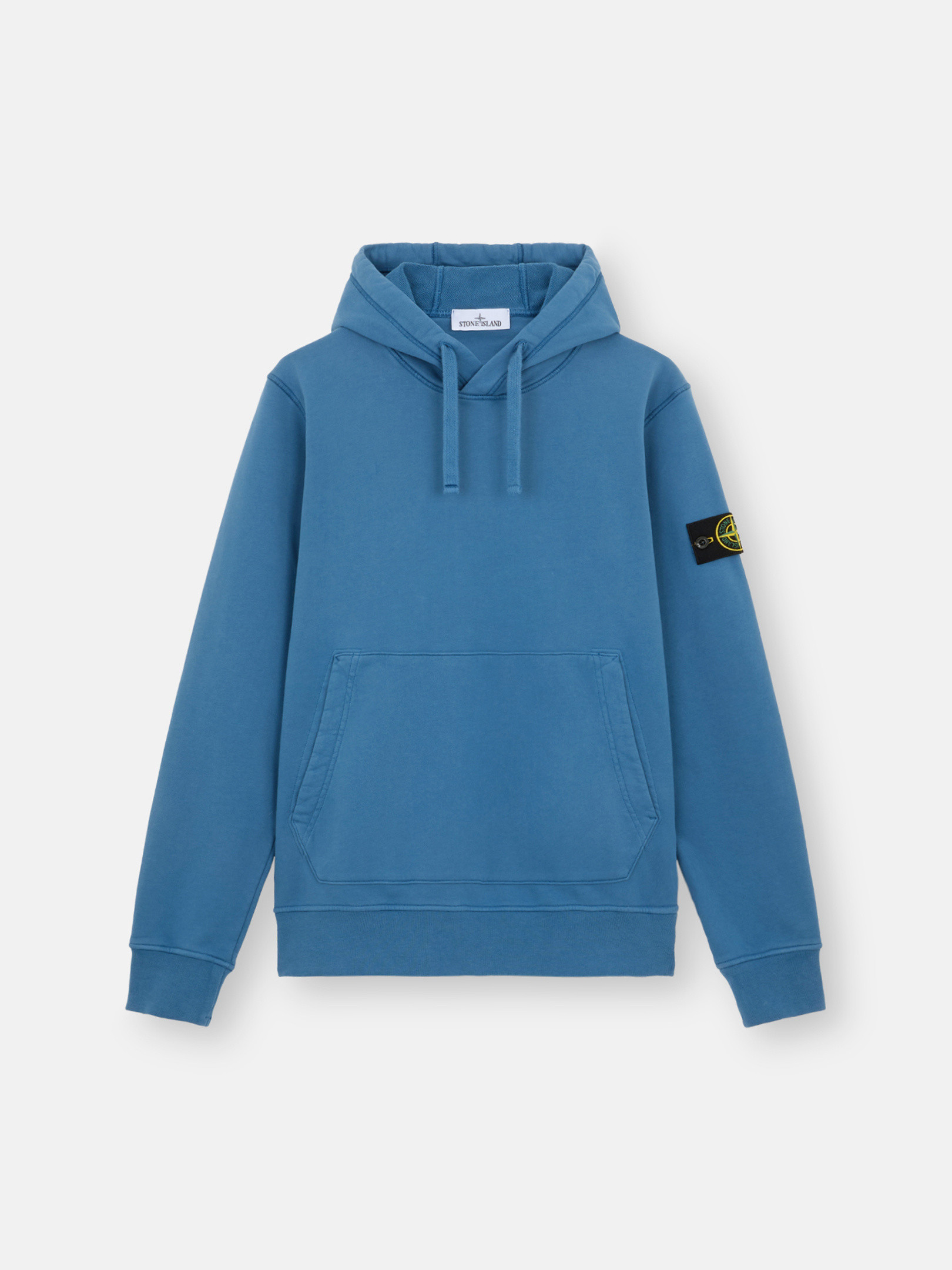 Stone island blue hoodie on sale