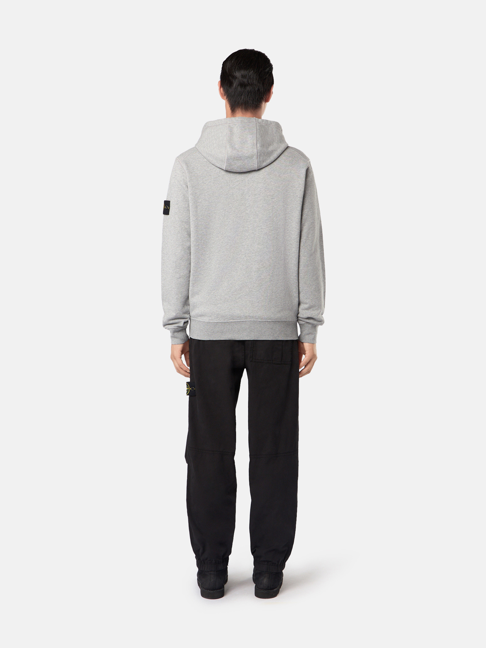 Dust Melange 64251 COTTON FLEECE Hooded Full Zipper