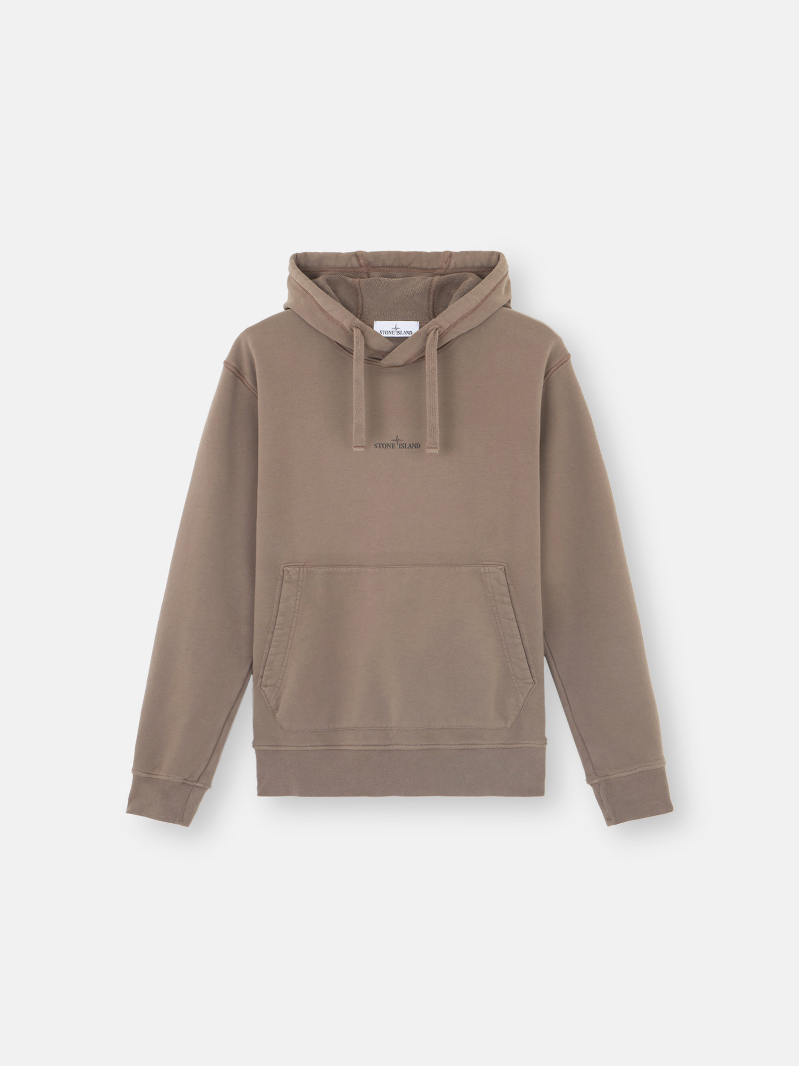 Stone island beige hoodie on sale