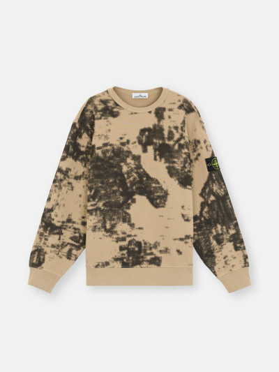 ダブグレー 669E3 CAMOUFLAGE ORGANIC COTTON DIAGONAL FLEECE スウェットシャツ クルーネック  リブディテール | Stone Island JP