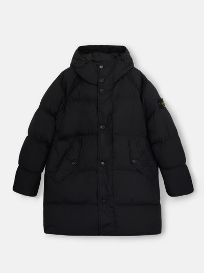 Black 70123 CRINKLE REPS R-NY Wind-Resistant Down Parka | Stone Island US