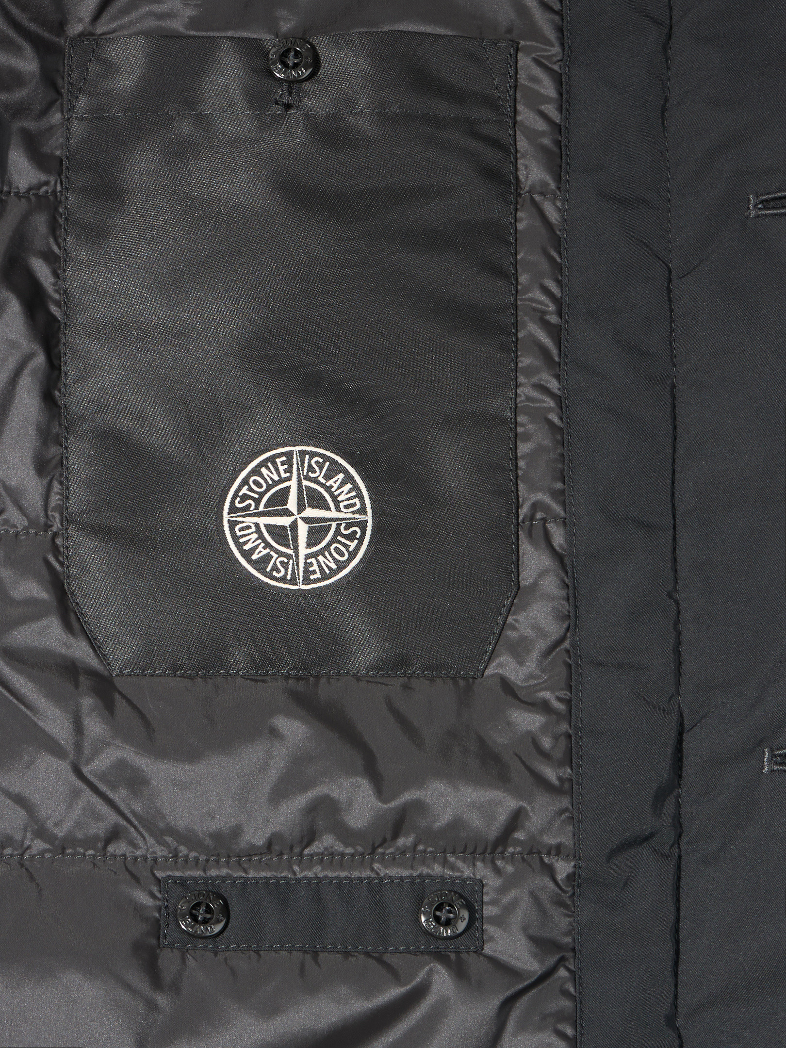 Schwarz 70626 POLYESTER MICRO TWILL Car Coat mit wasserabweisendem 